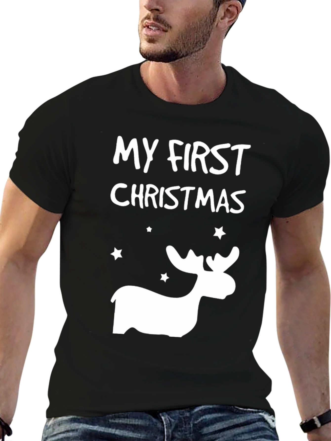 My First Christmas Reindeer T-Shirt - Holiday Apparel