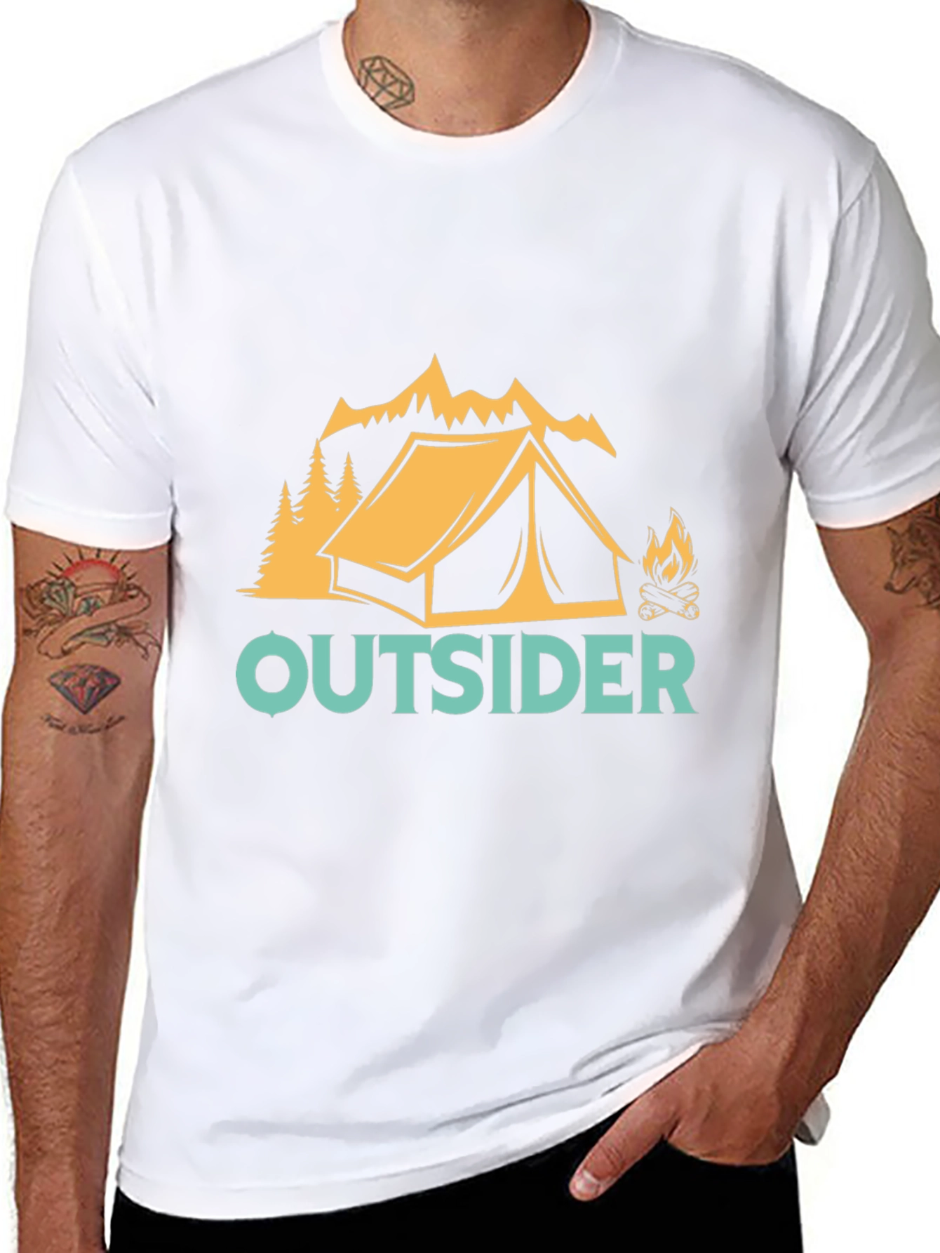 Outsider Camping Graphic Tee - Adventure Awaits