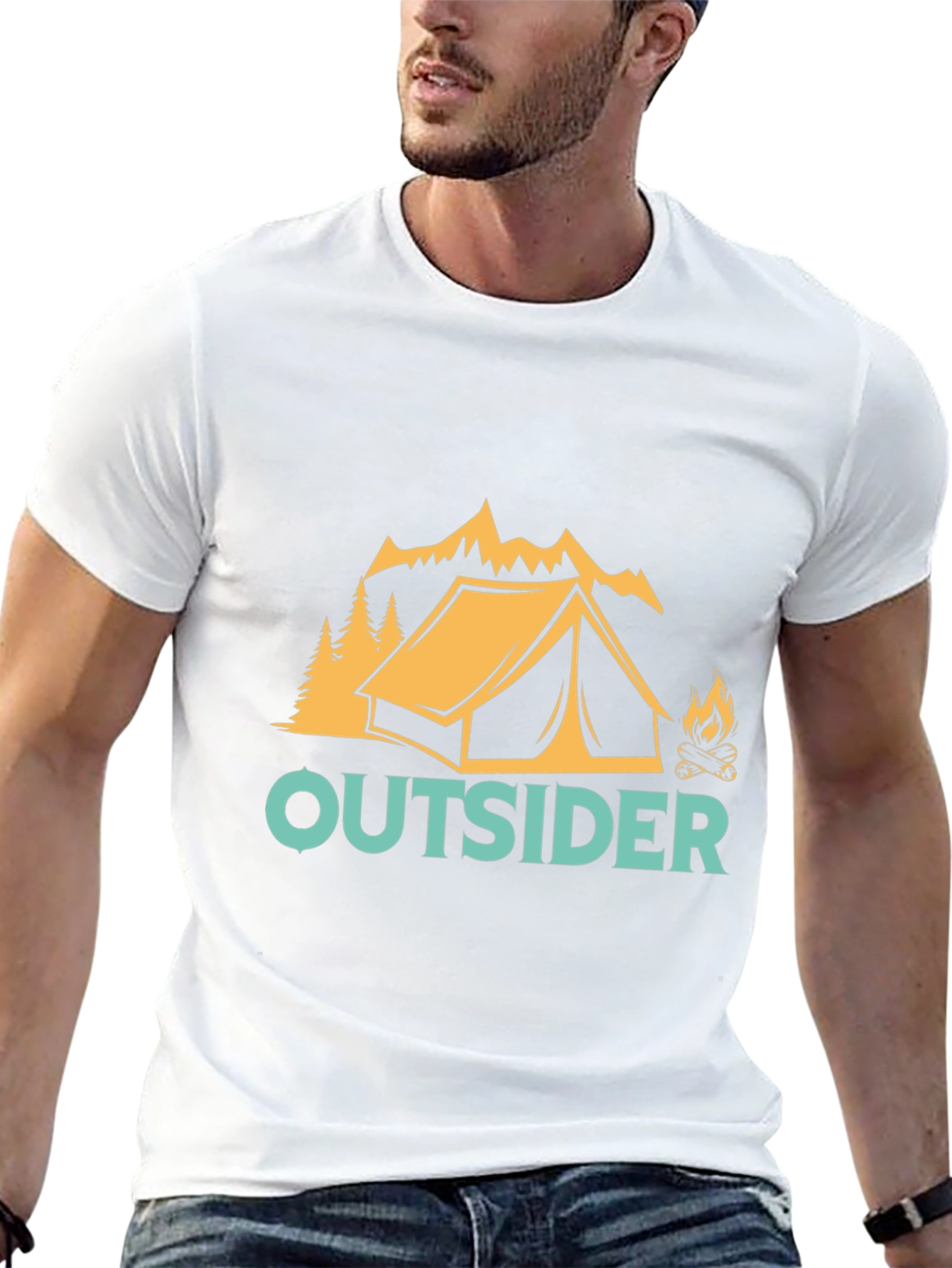 Outsider Camping Graphic Tee - Adventure Awaits