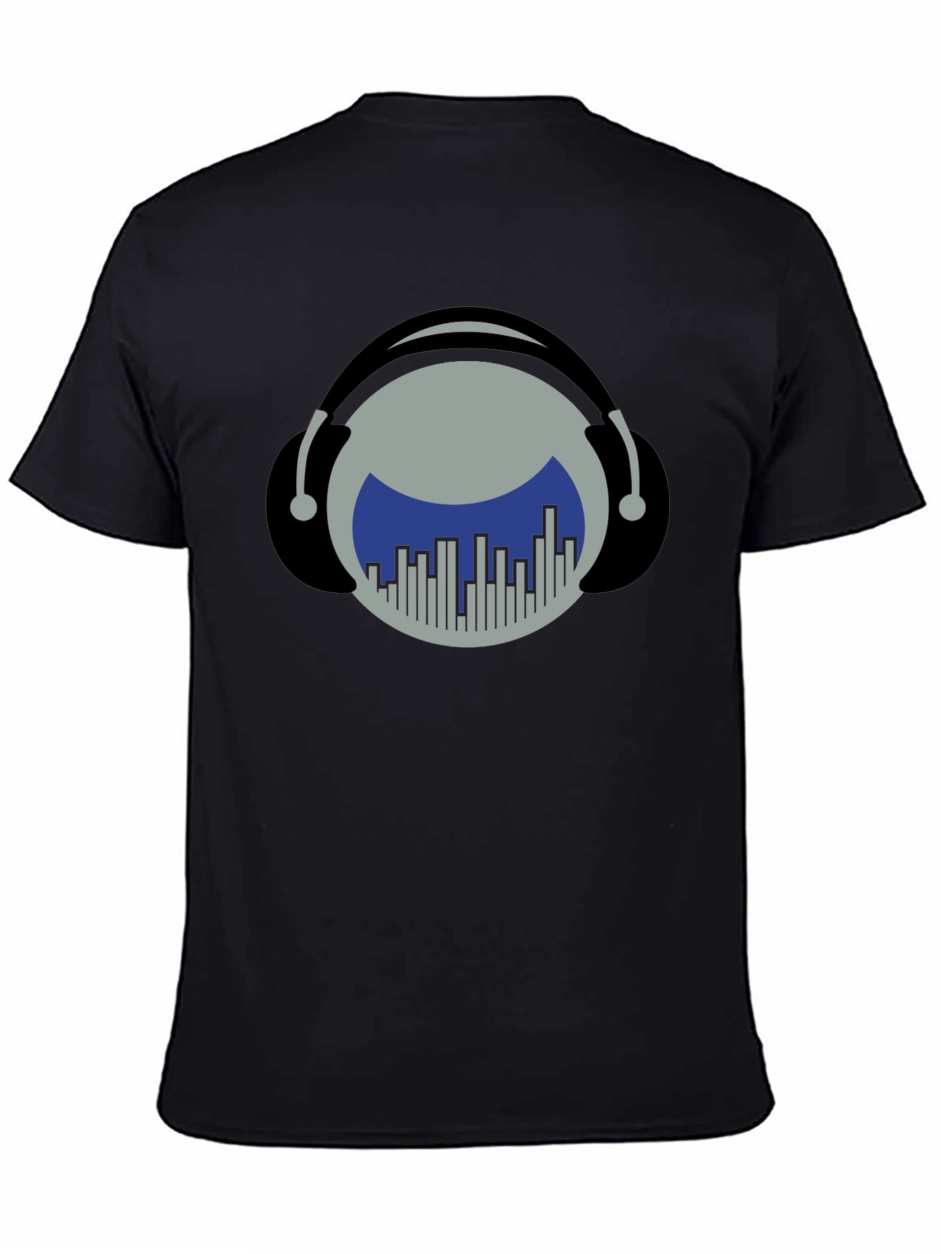 Music Lover T-Shirt: Headphones & Equalizer Design
