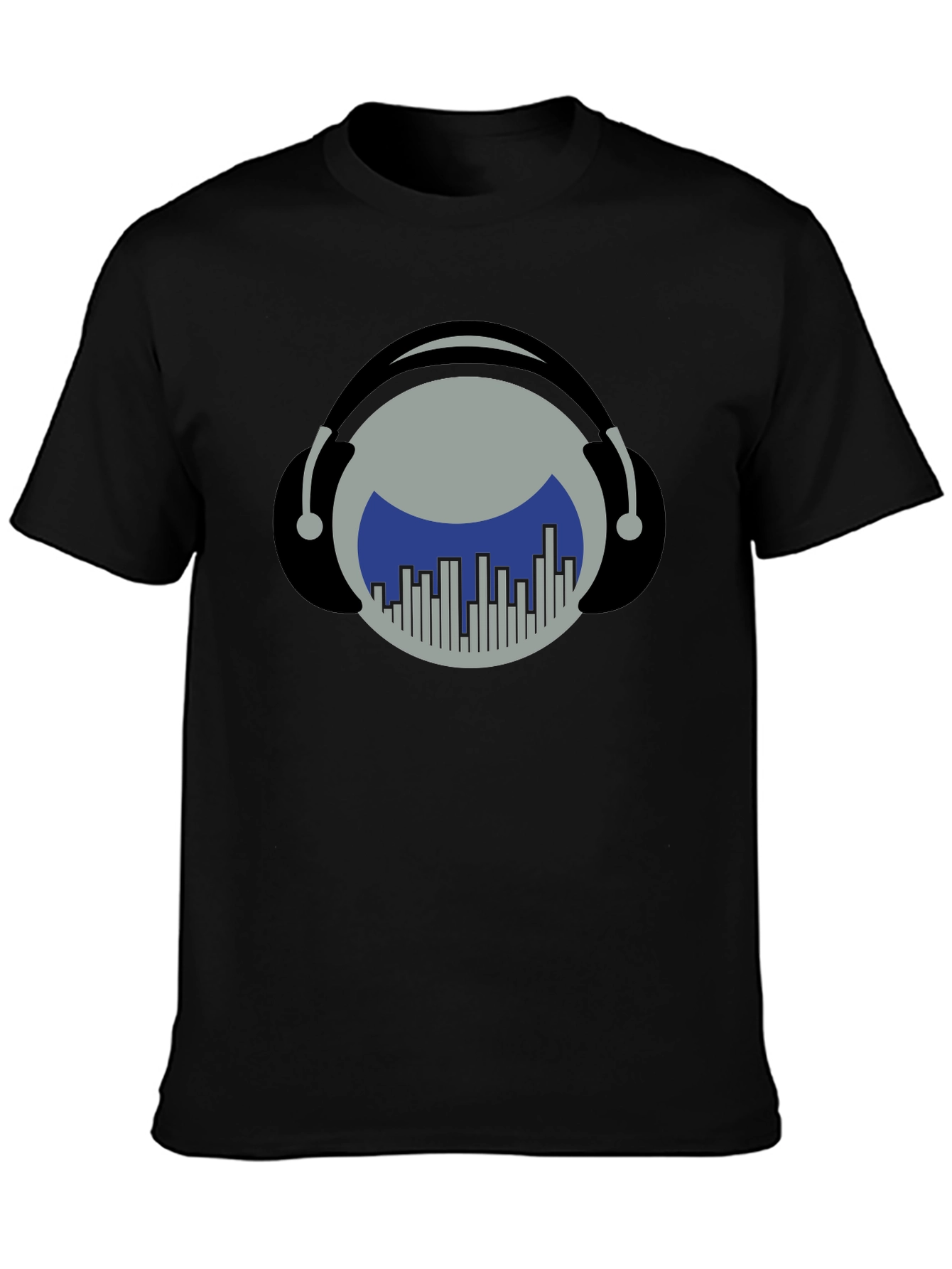 Music Lover T-Shirt: Headphones & Equalizer Design