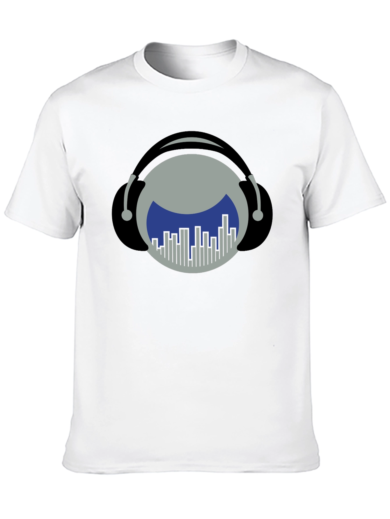 Music Lover T-Shirt: Headphones & Equalizer Design