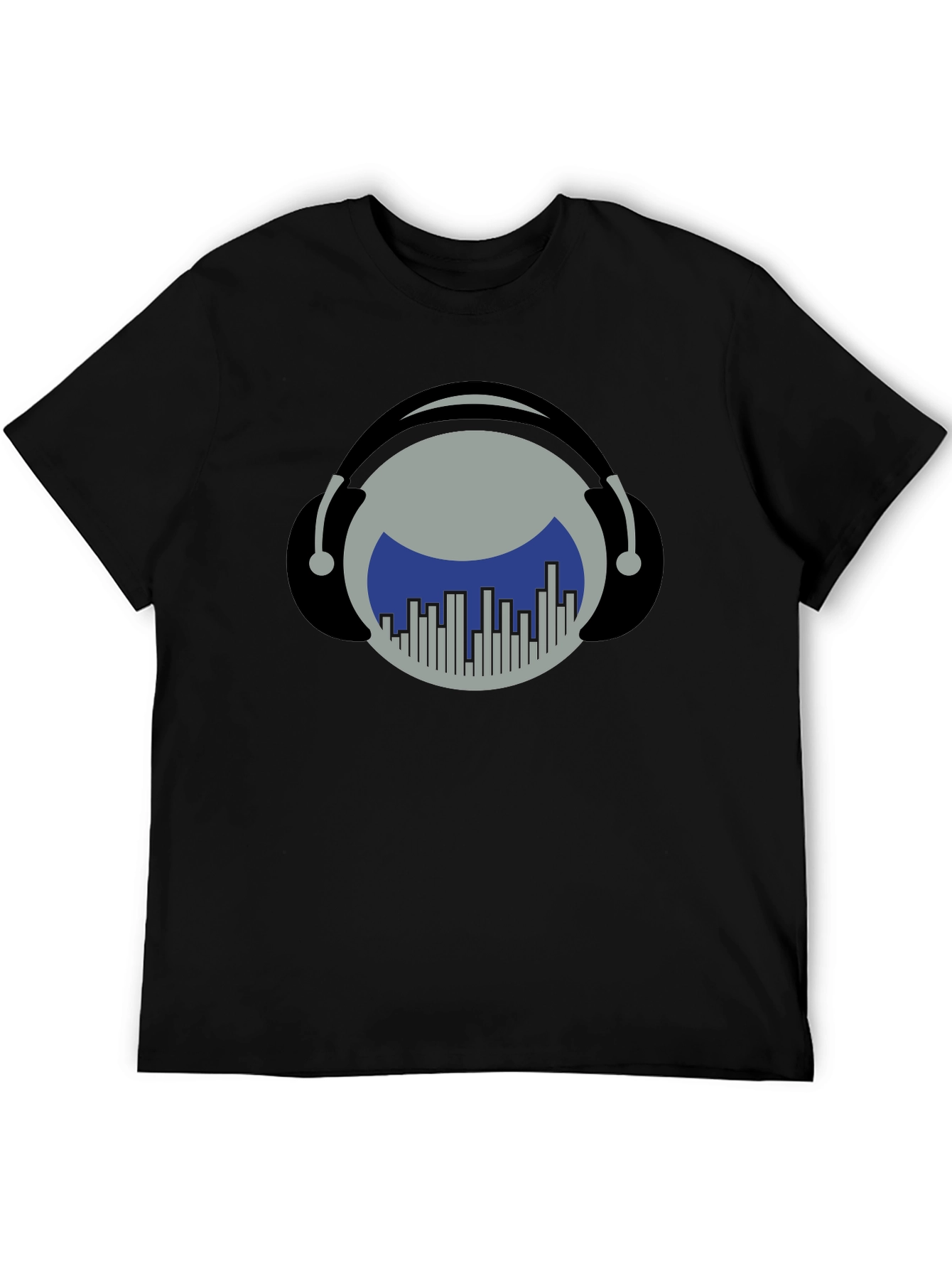 Music Lover T-Shirt: Headphones & Equalizer Design