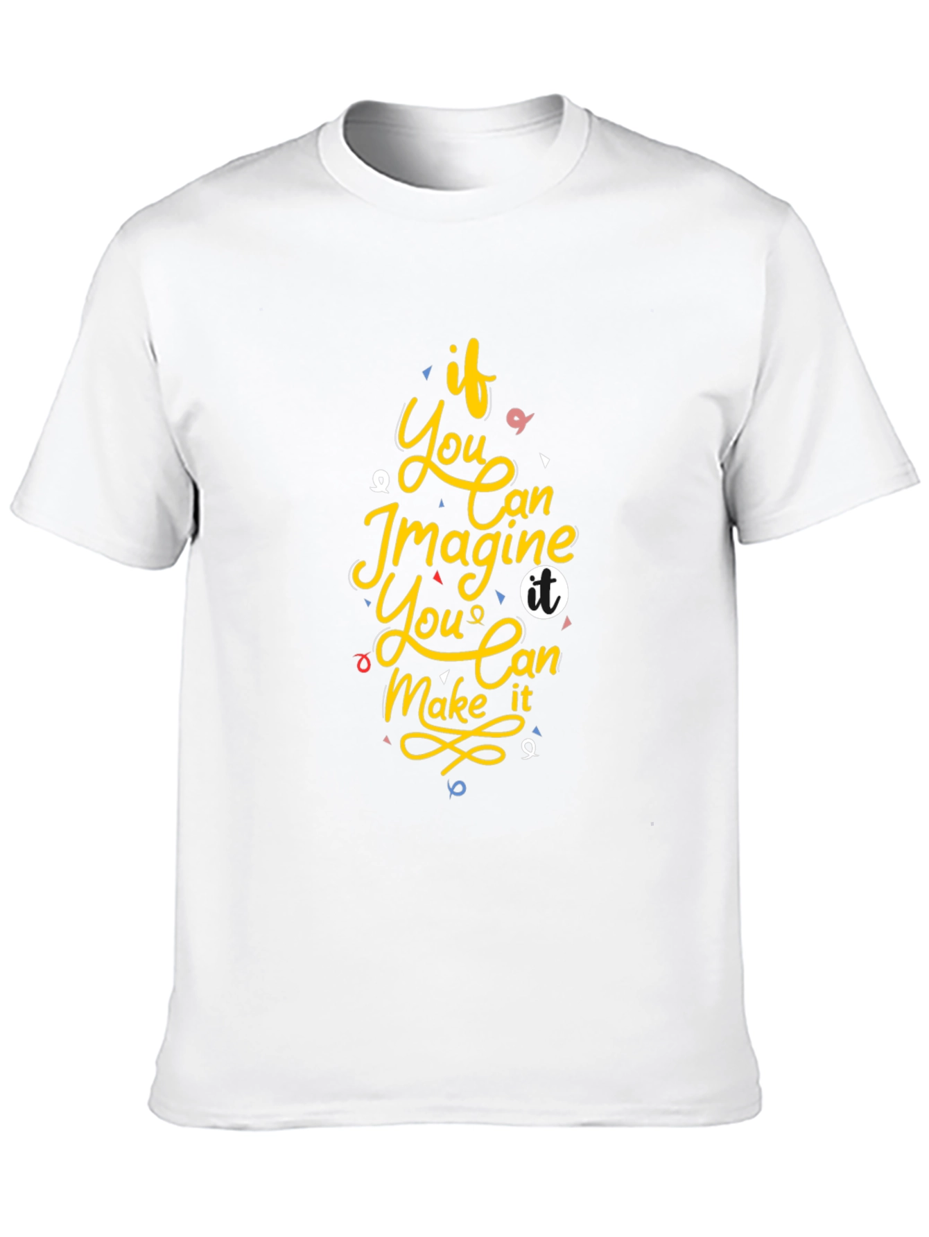 Inspirational Graphic Print Black T-Shirt