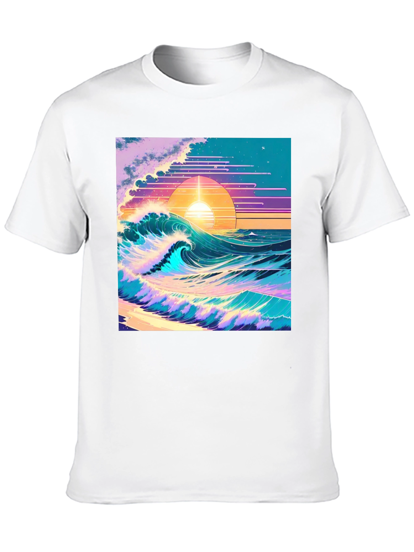 Vaporwave Sunset Wave T-Shirt