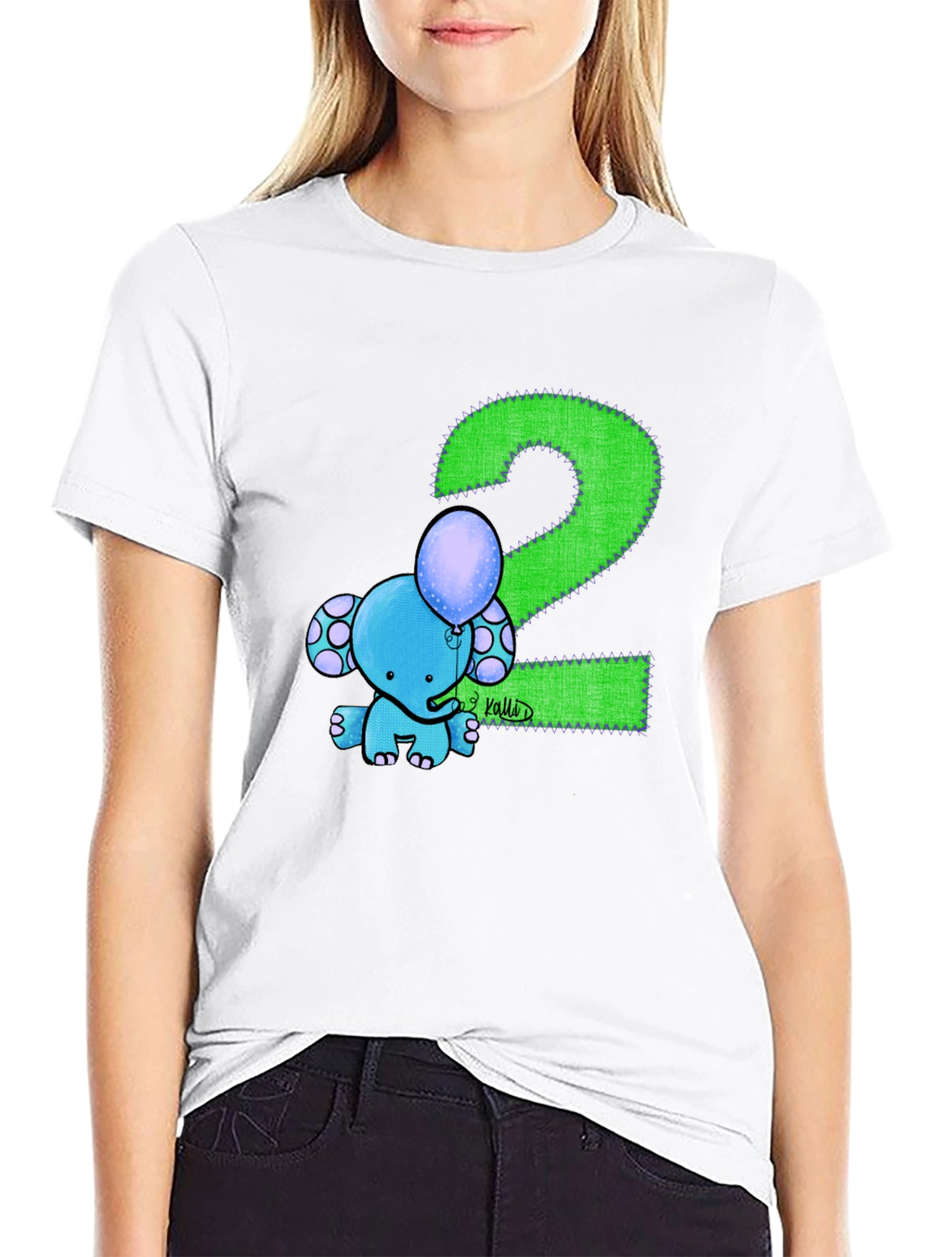 Kids 2nd Birthday Elephant T-Shirt