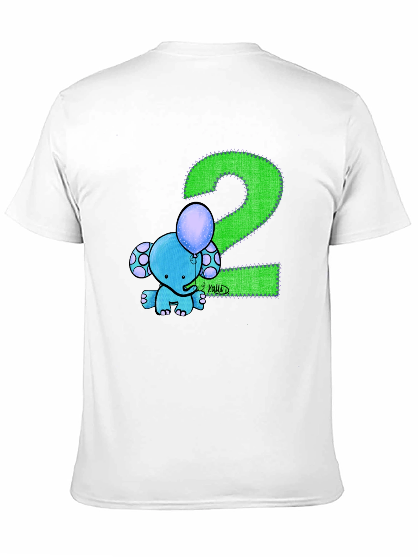 Kids 2nd Birthday Elephant T-Shirt