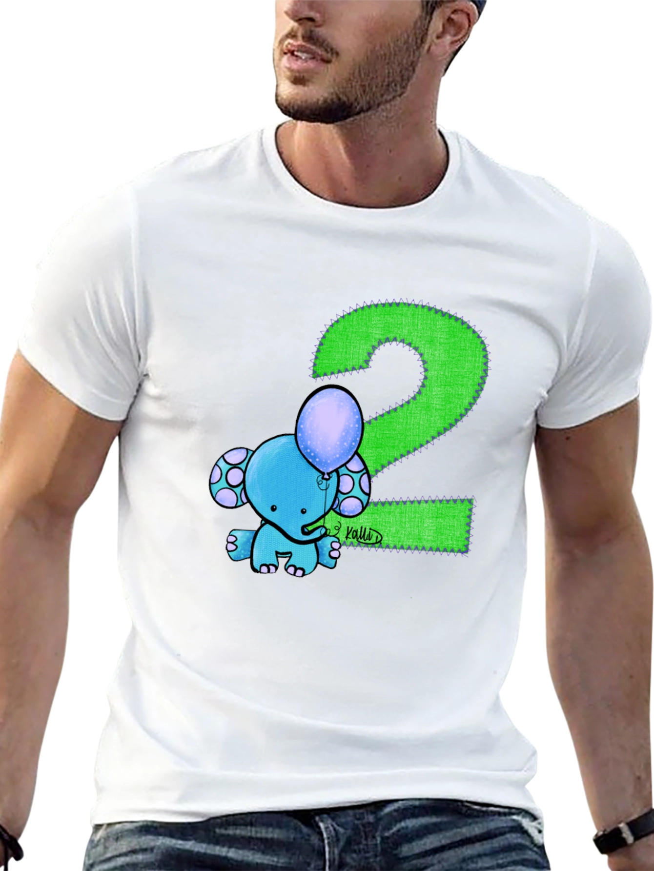 Kids 2nd Birthday Elephant T-Shirt