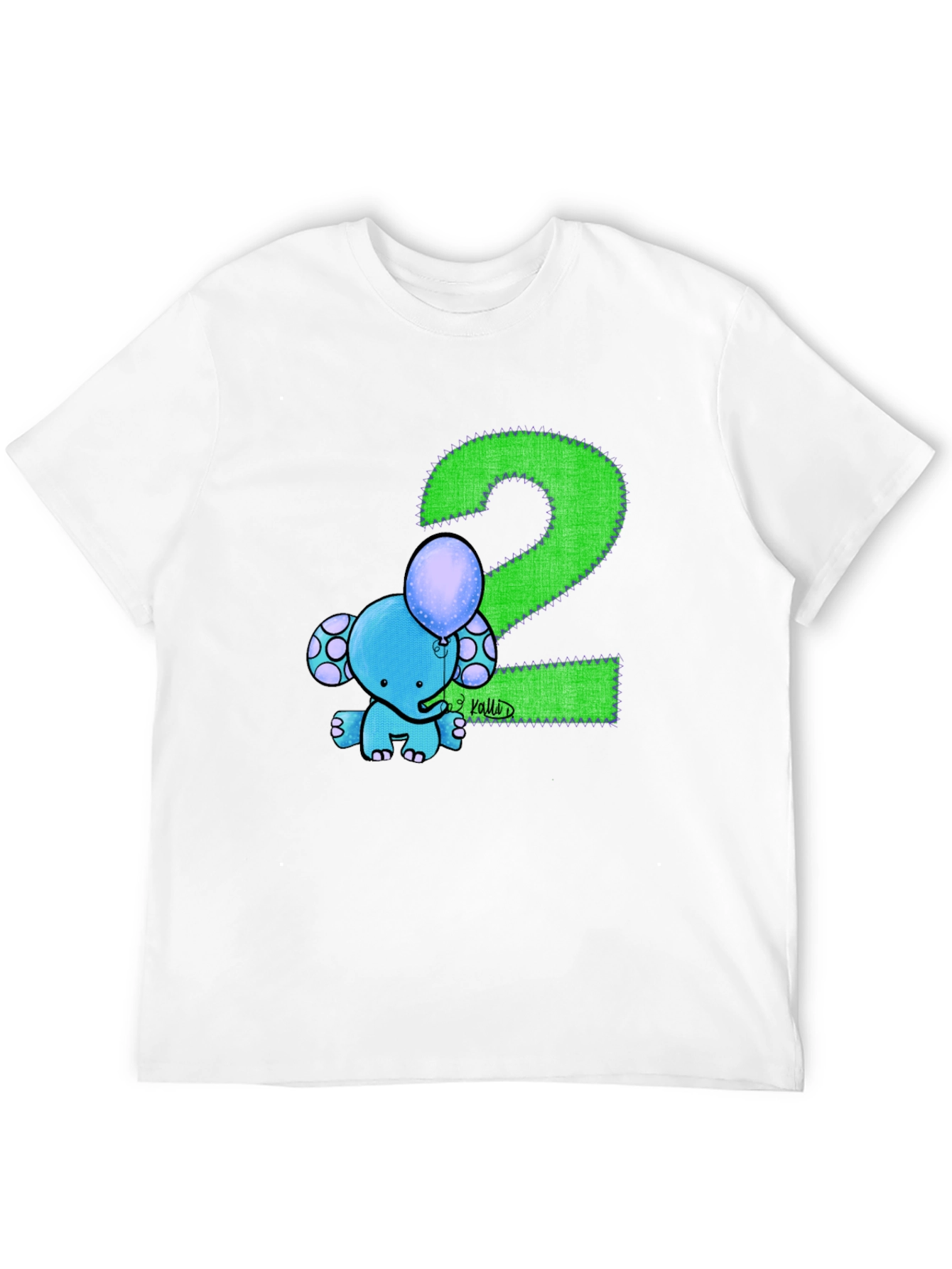 Kids 2nd Birthday Elephant T-Shirt