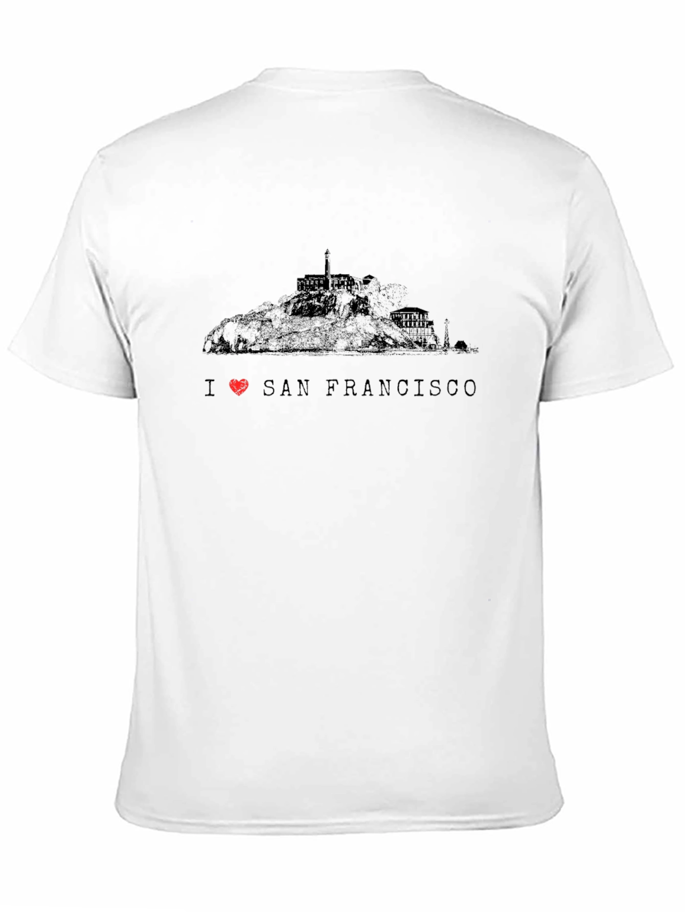 I Love San Francisco Mens Black Graphic T-Shirt