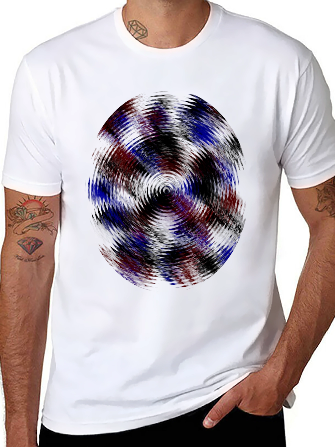 Vortex Graphic Tee - Mens Black Casual Shirt
