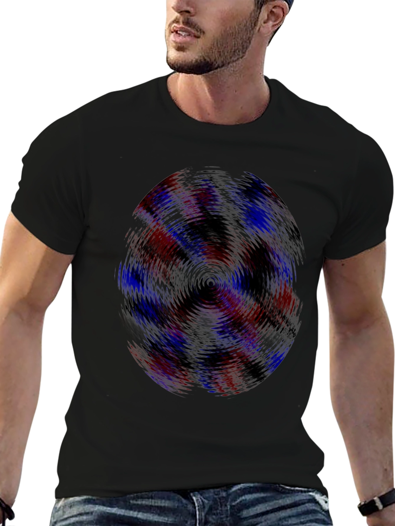 Vortex Graphic Tee - Mens Black Casual Shirt