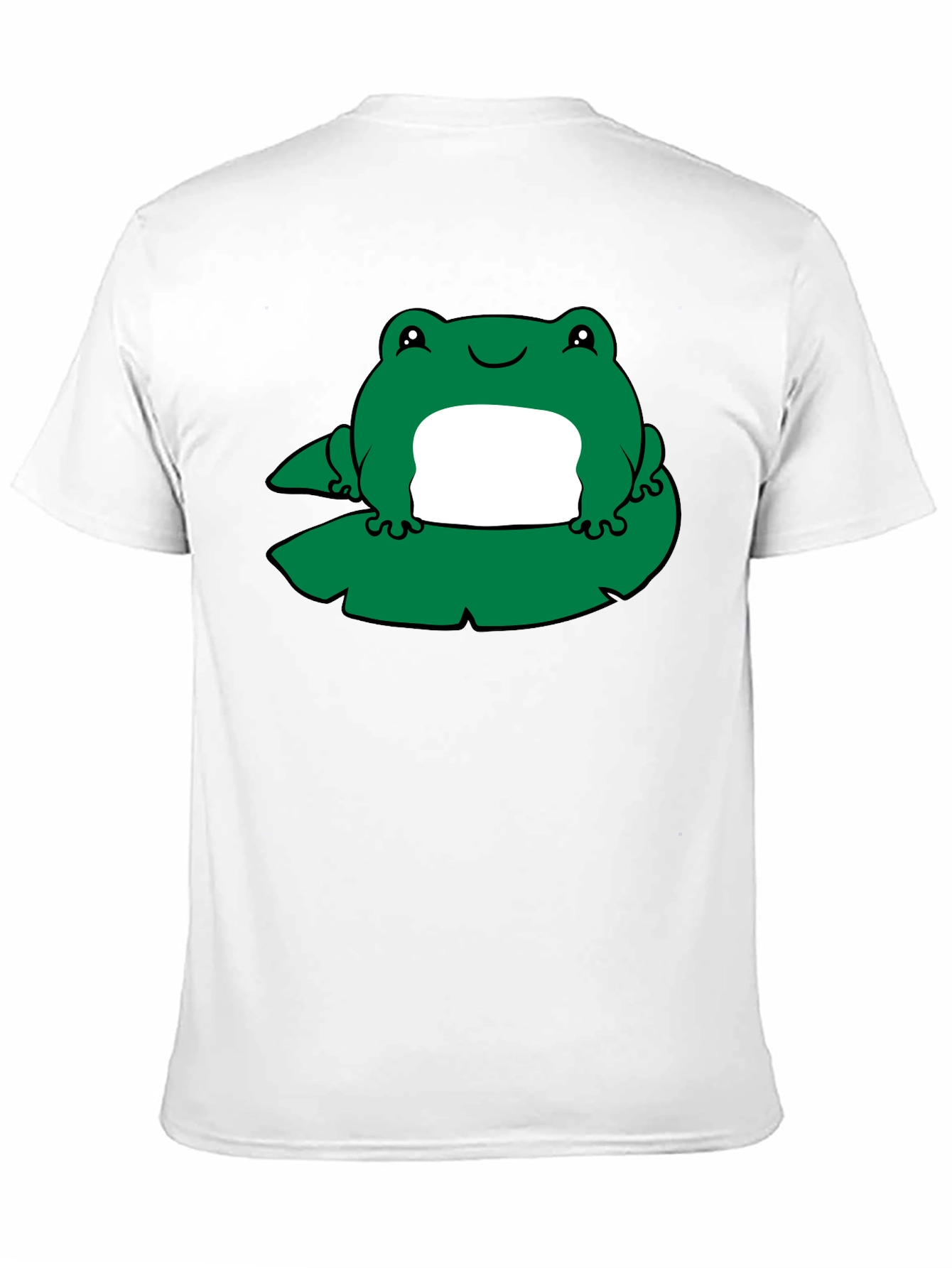Frog on Lily Pad Graphic Tee - Black