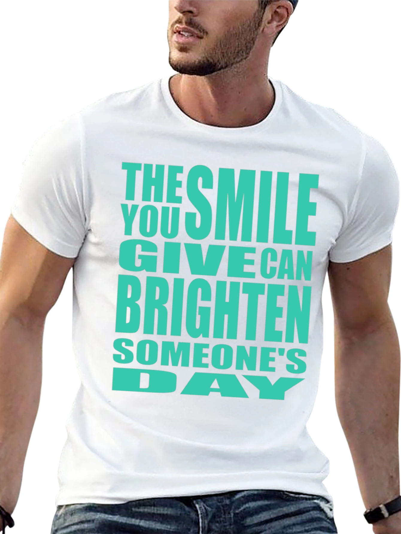 Smile Brighten Day Graphic T-Shirt