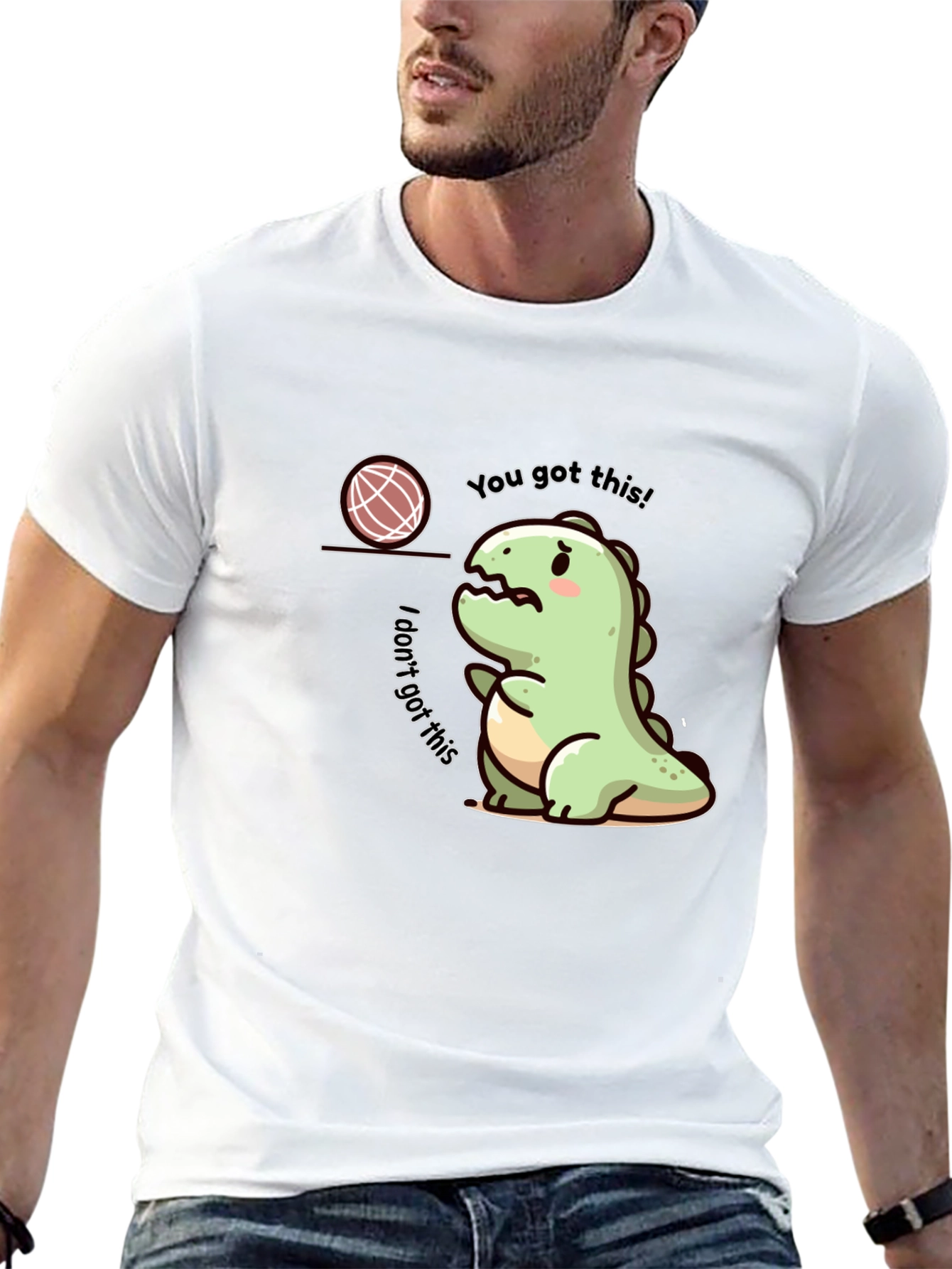 Dino Doubts T-Shirt - Cute and Relatable