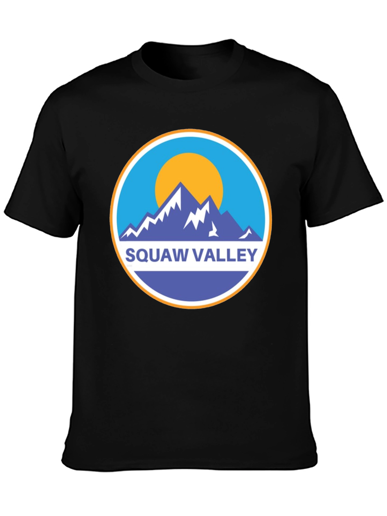 Squaw Valley Mountain Graphic Tee - Black