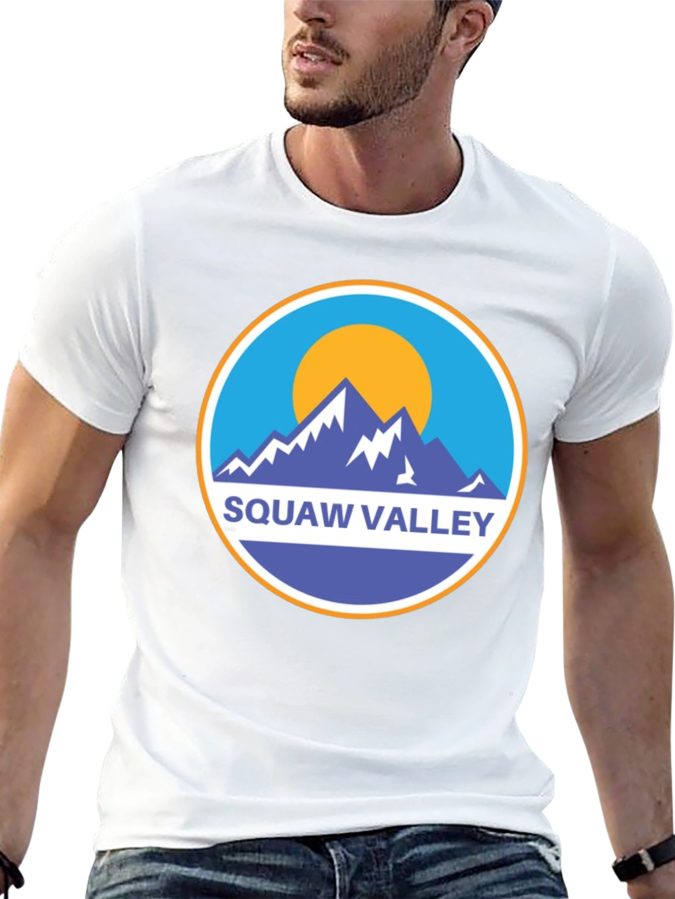 Squaw Valley Mountain Graphic Tee - Black