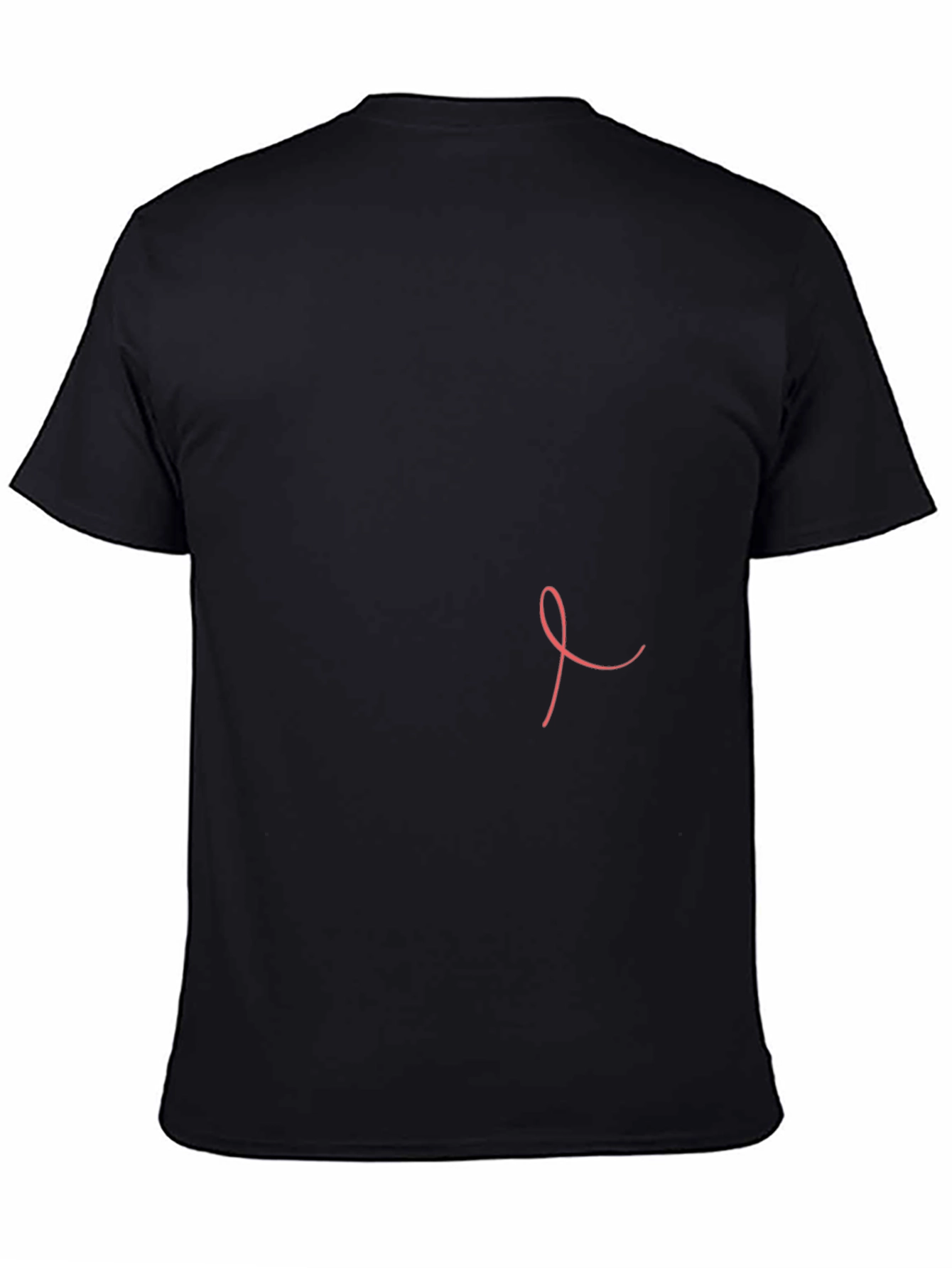 Breast Cancer Awareness Ribbon Black T-Shirt