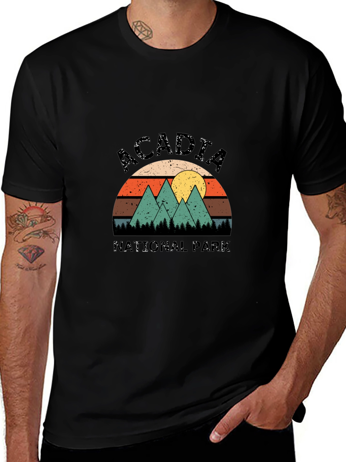 Acadia National Park Retro T-Shirt