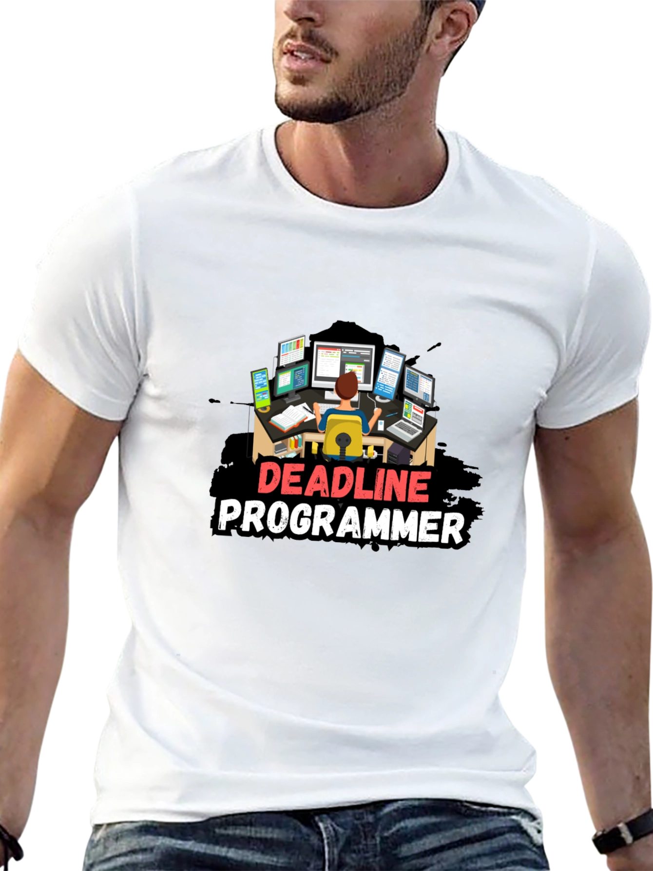 Deadline Programmer Black T-Shirt