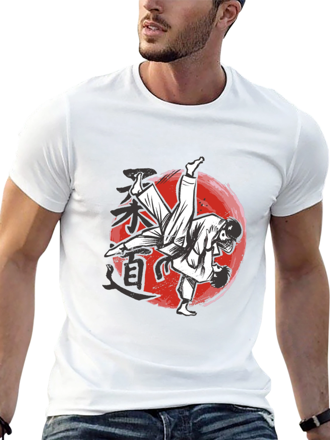 Judo Martial Arts Graphic Black T-Shirt