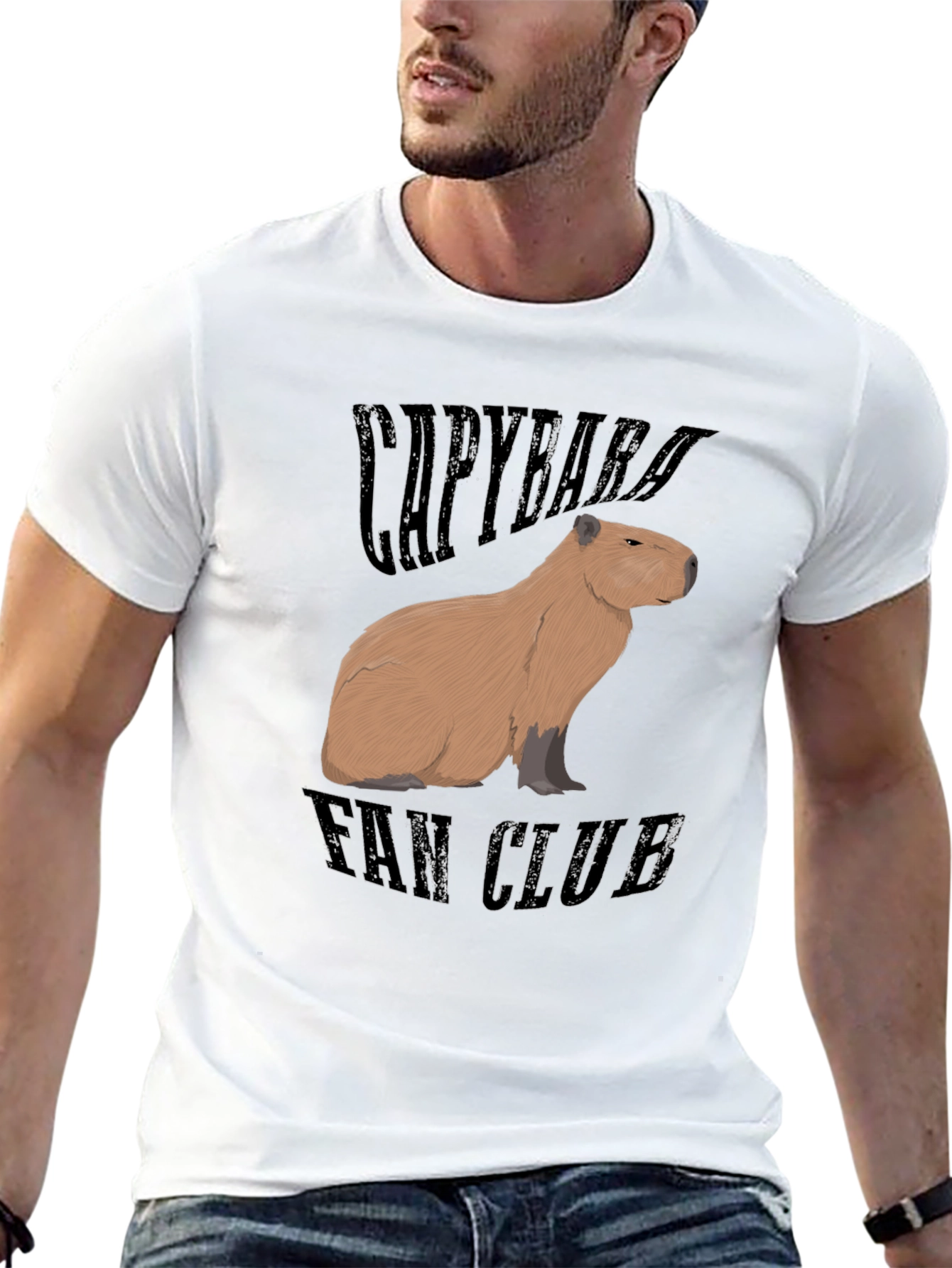 Capybara Fan Club T-Shirt - Unique Graphic Tee