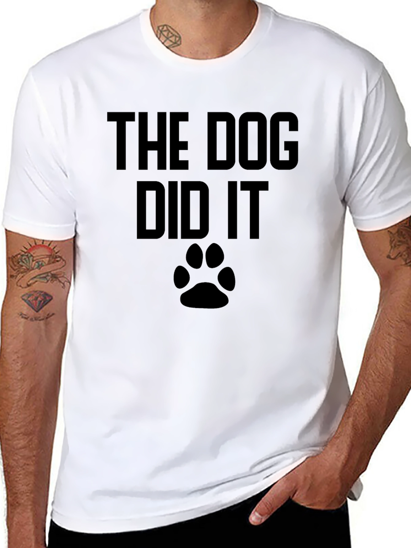 The Dog Did It T-Shirt Funny Dog Lover Tee