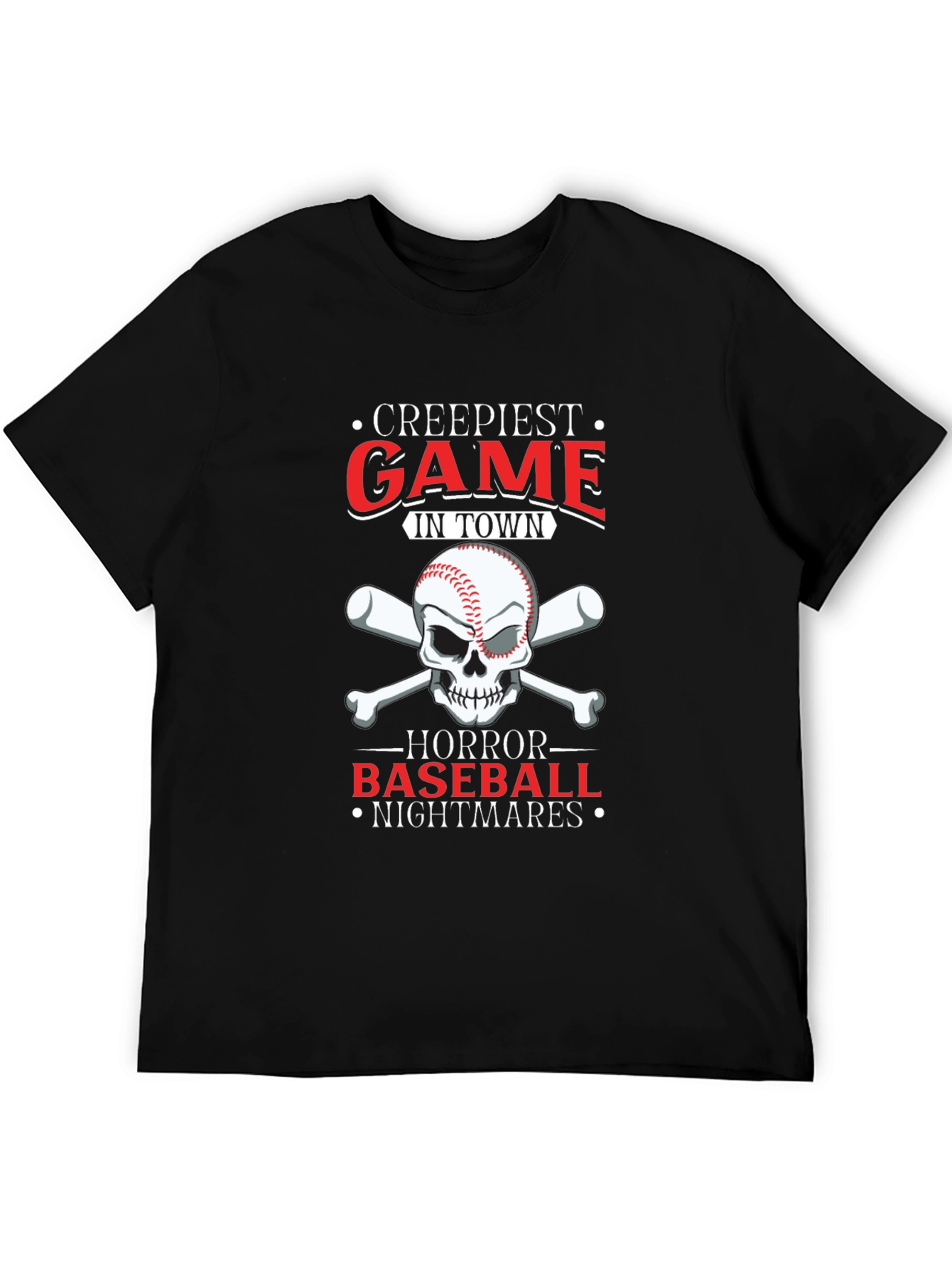 Creepiest Baseball Game T-Shirt: Horror Nightmares