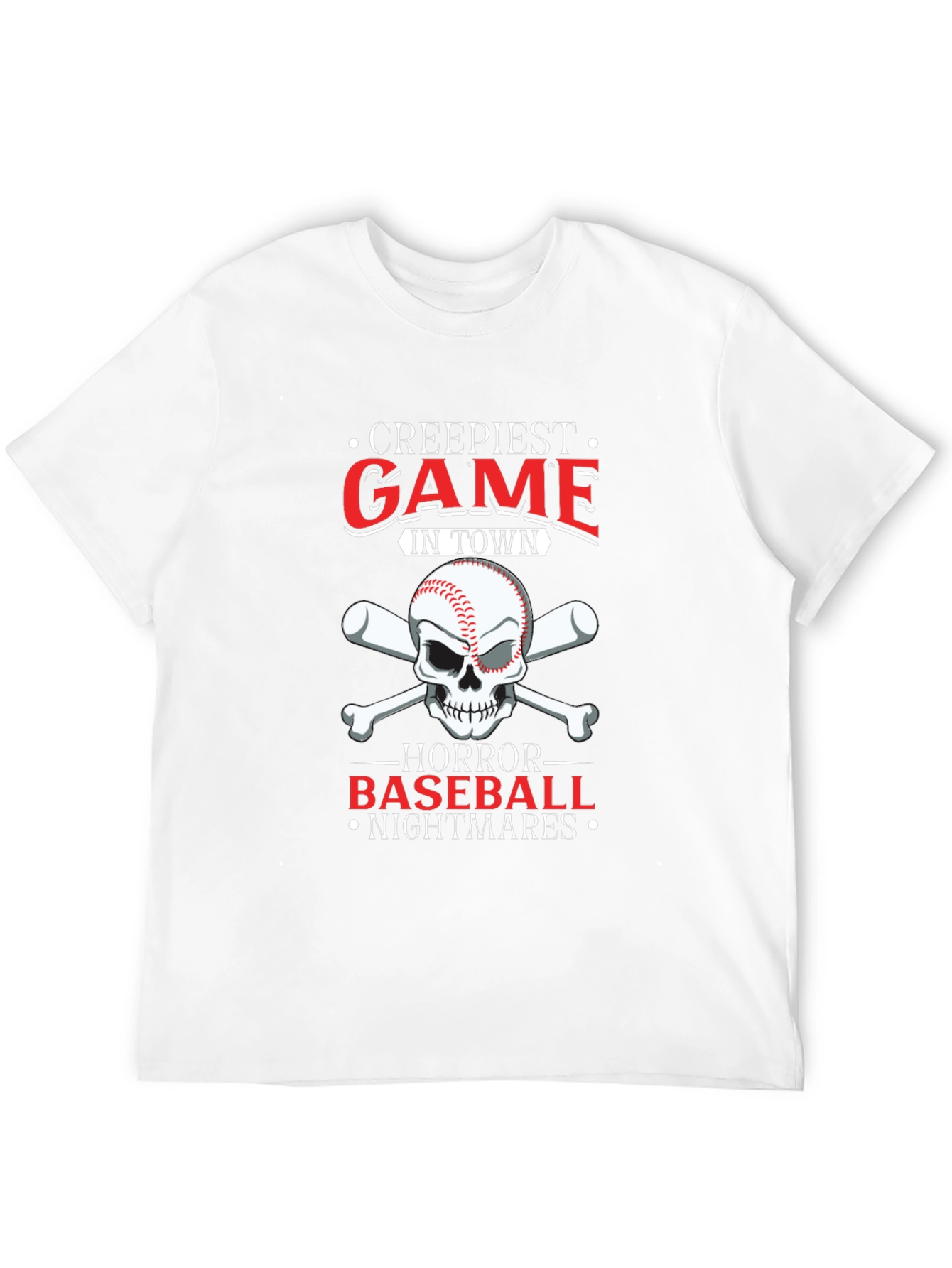 Creepiest Baseball Game T-Shirt: Horror Nightmares