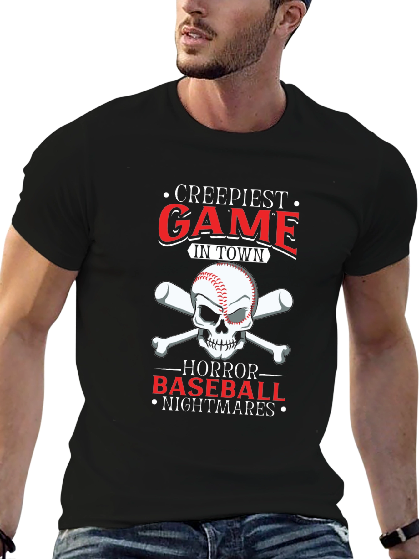 Creepiest Baseball Game T-Shirt: Horror Nightmares
