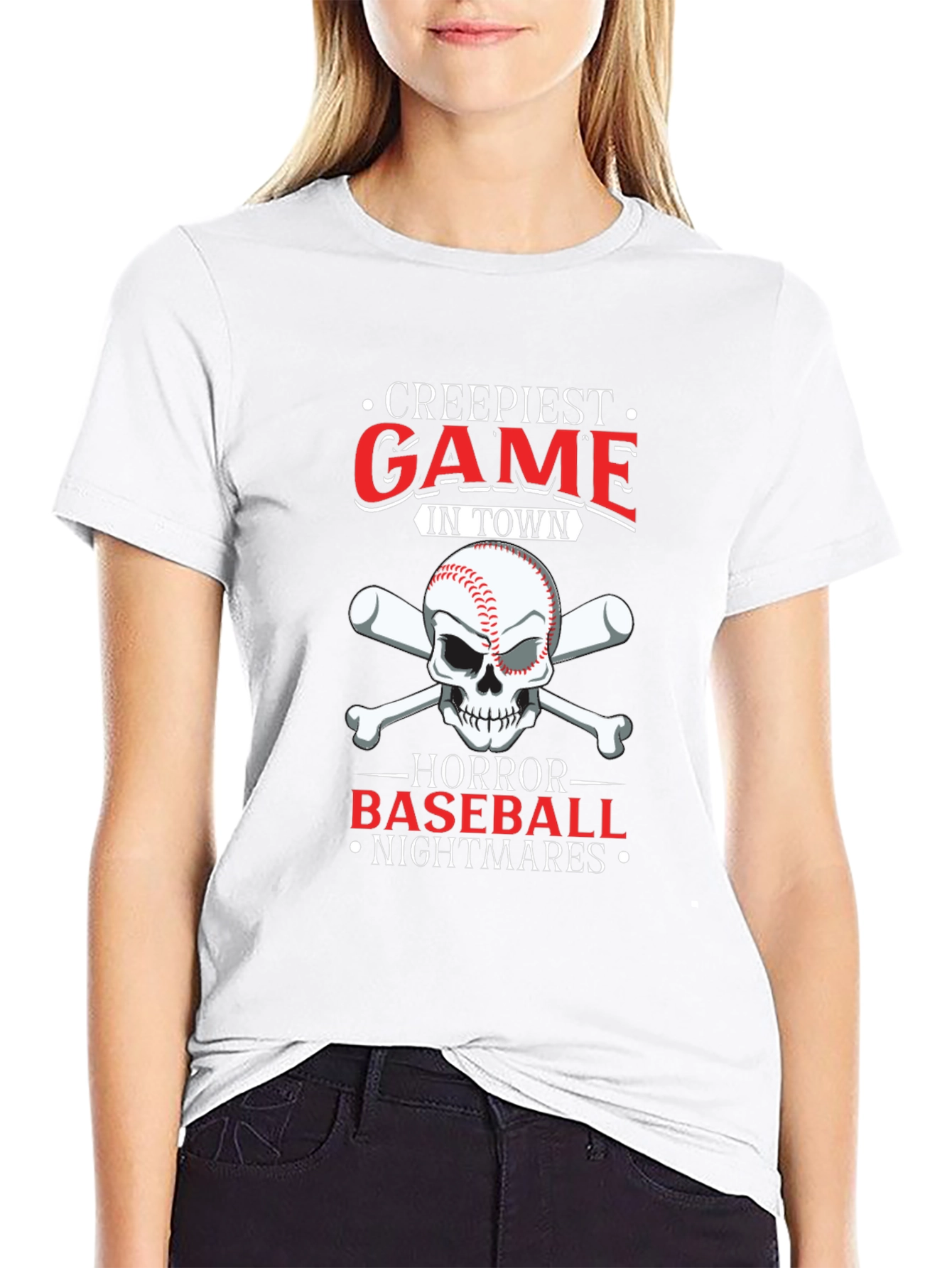 Creepiest Baseball Game T-Shirt: Horror Nightmares