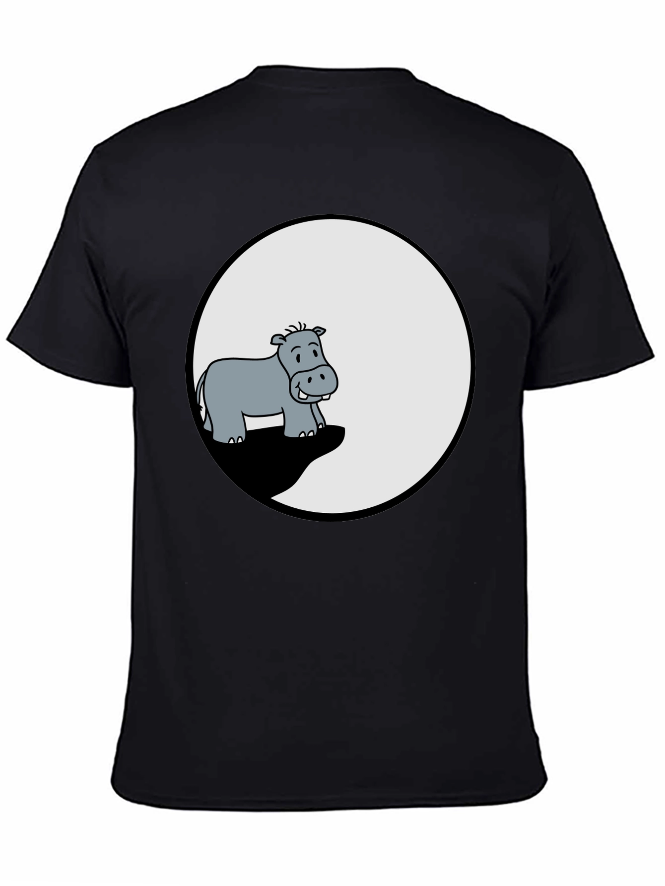Hippo Graphic Tee - Mens Black T-Shirt