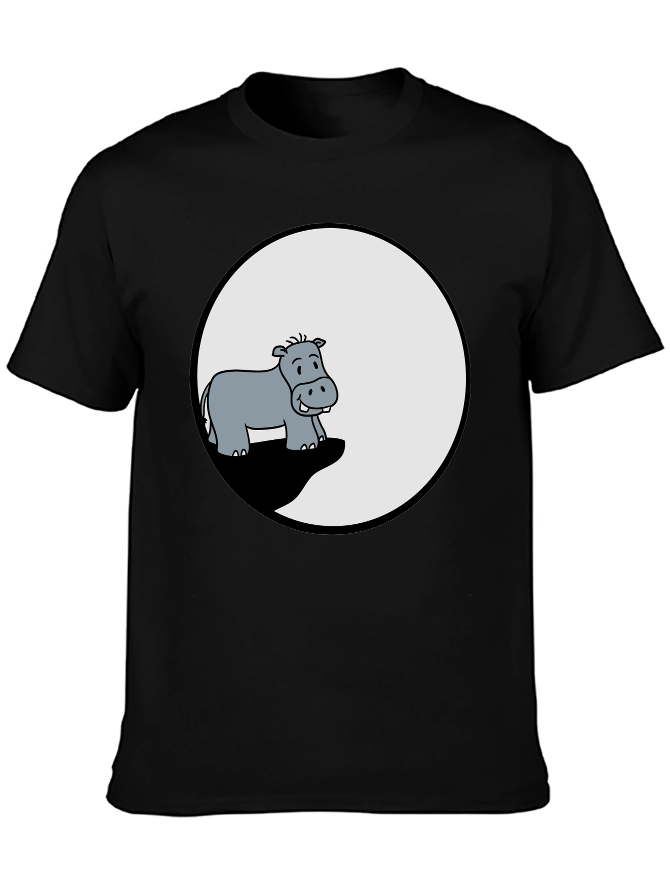 Hippo Graphic Tee - Mens Black T-Shirt