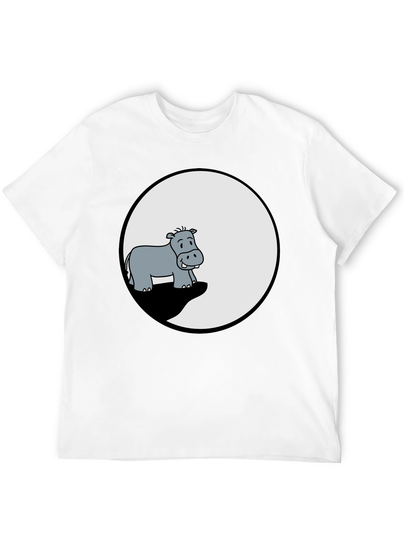 Hippo Graphic Tee - Mens Black T-Shirt