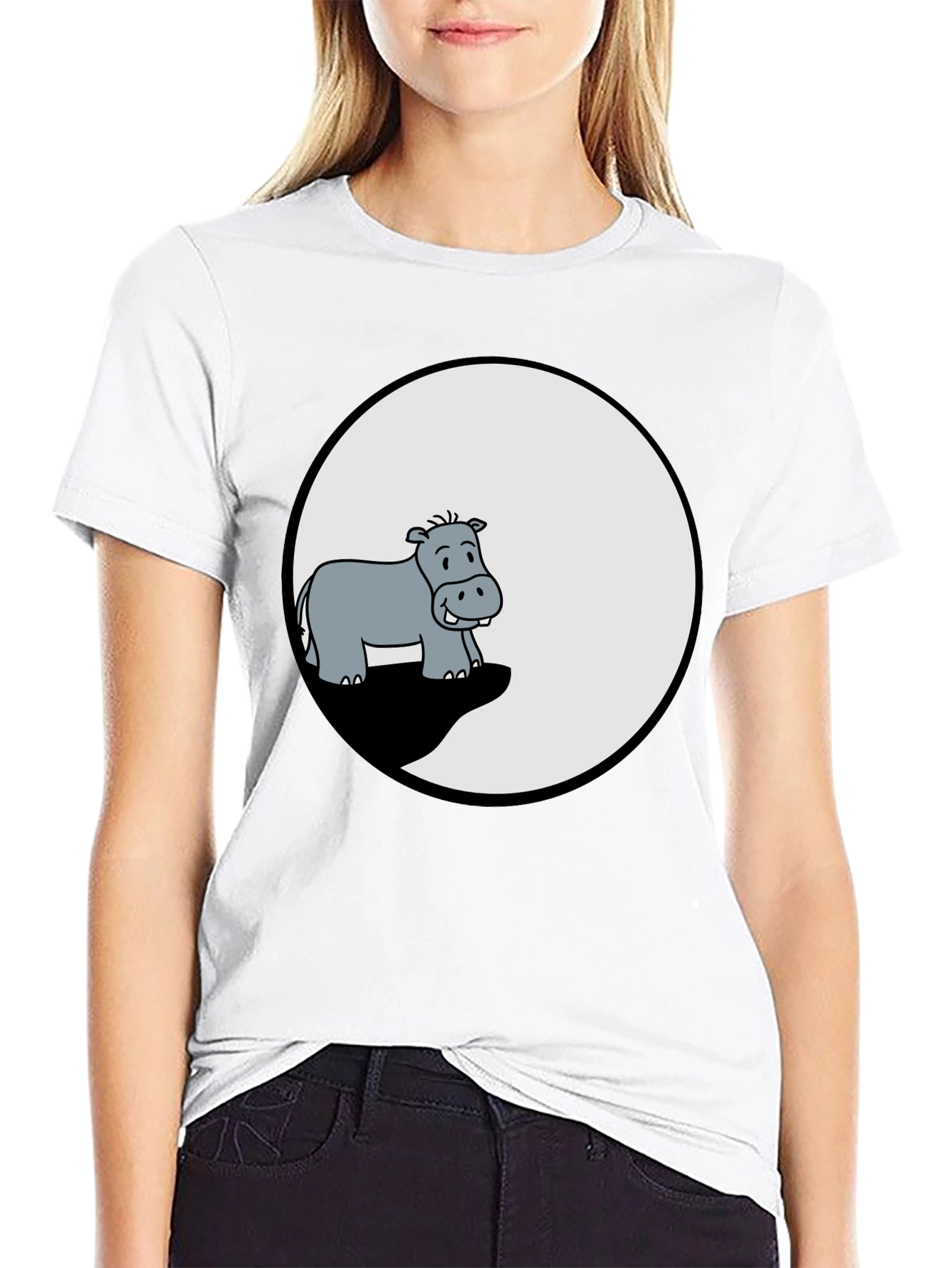 Hippo Graphic Tee - Mens Black T-Shirt