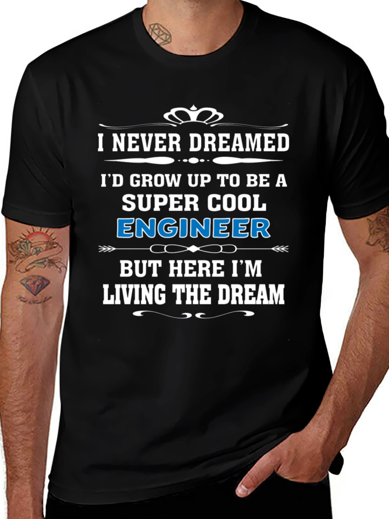 Super Cool Engineer T-Shirt - Living The Dream!