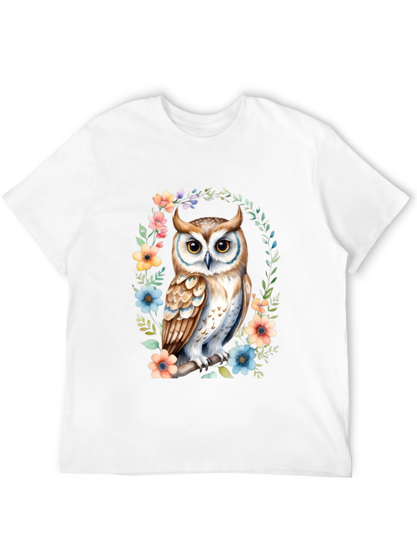 Owl Floral Graphic Tee