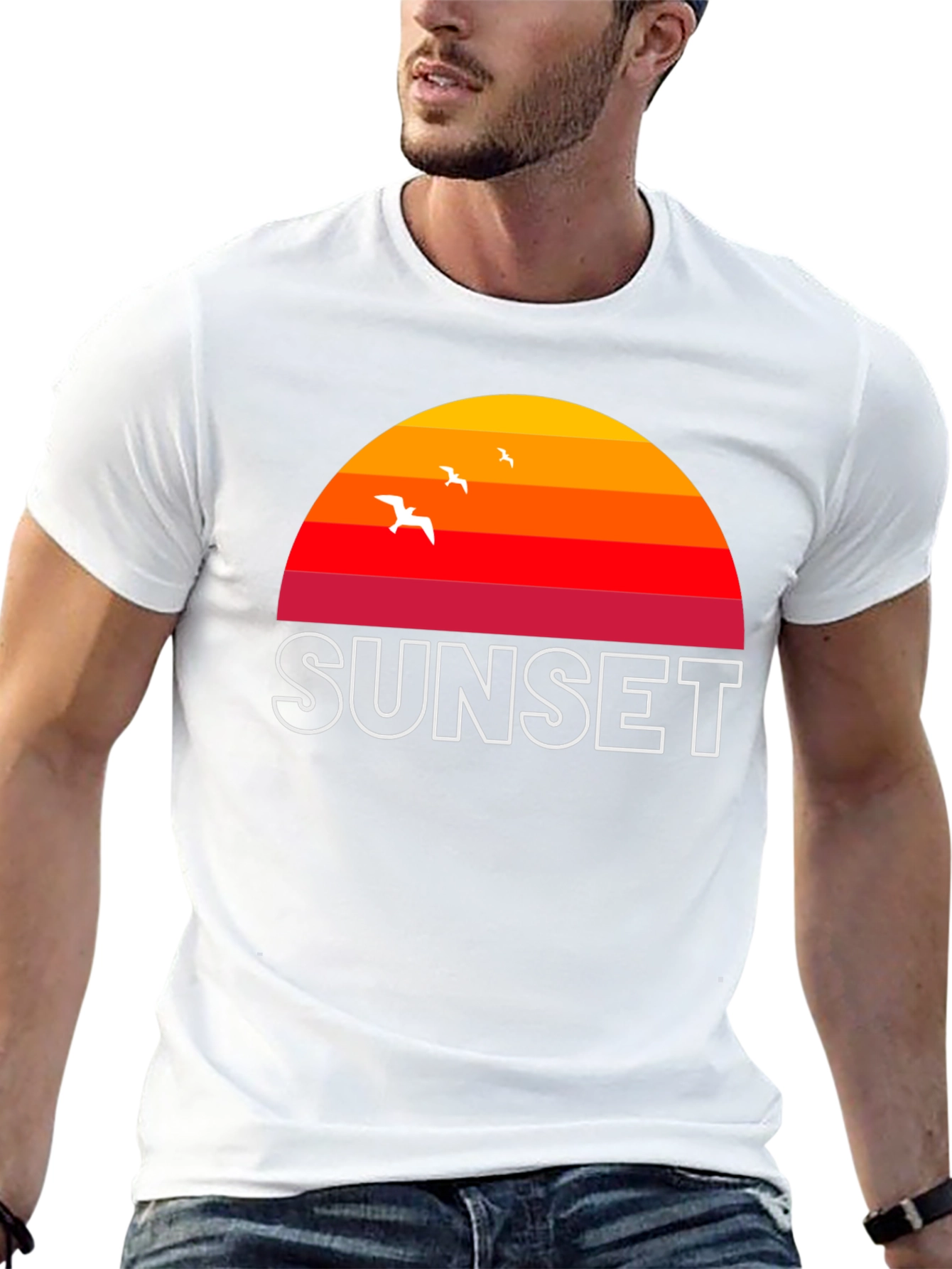 Sunset Graphic T-Shirt - Retro Style Tee