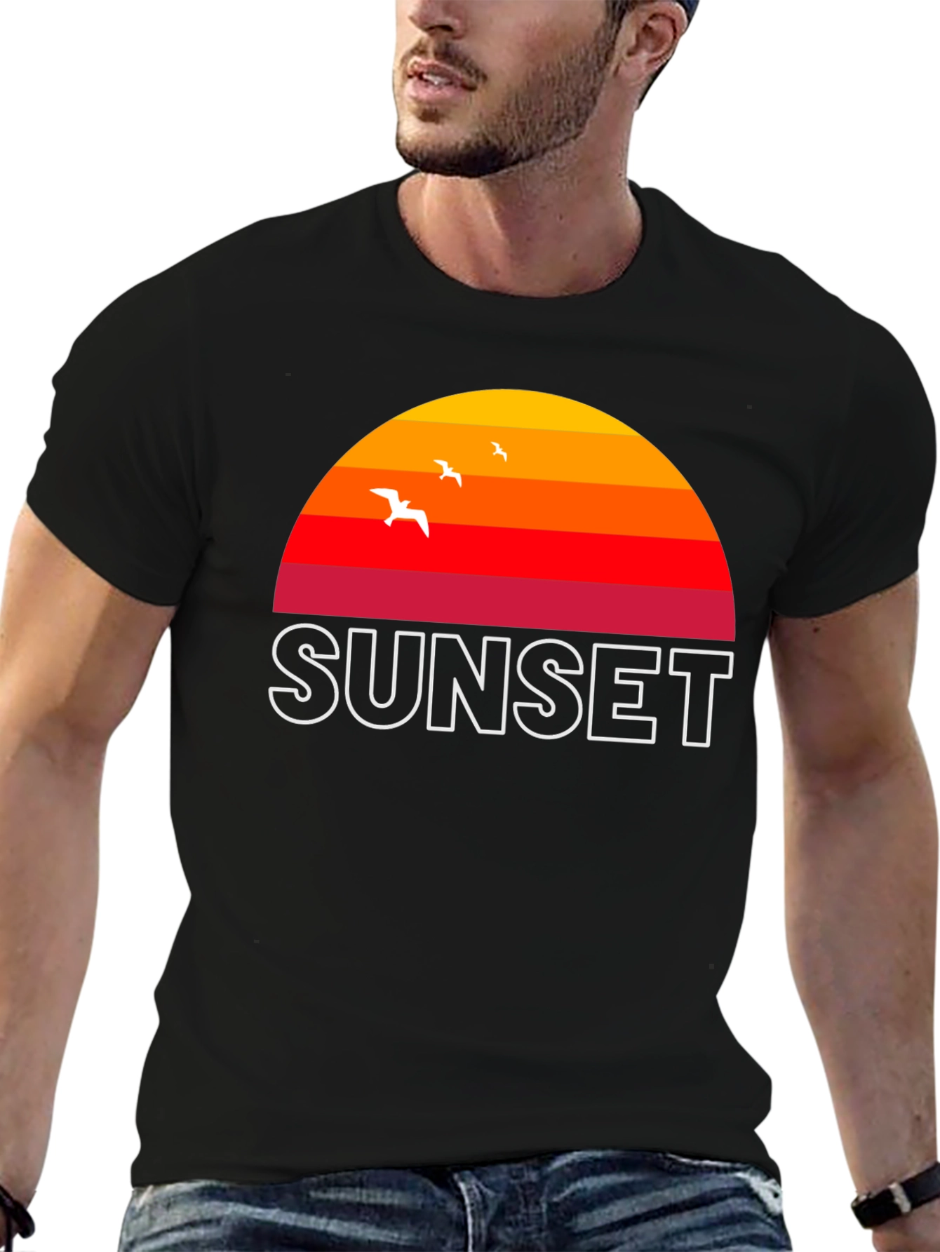 Sunset Graphic T-Shirt - Retro Style Tee
