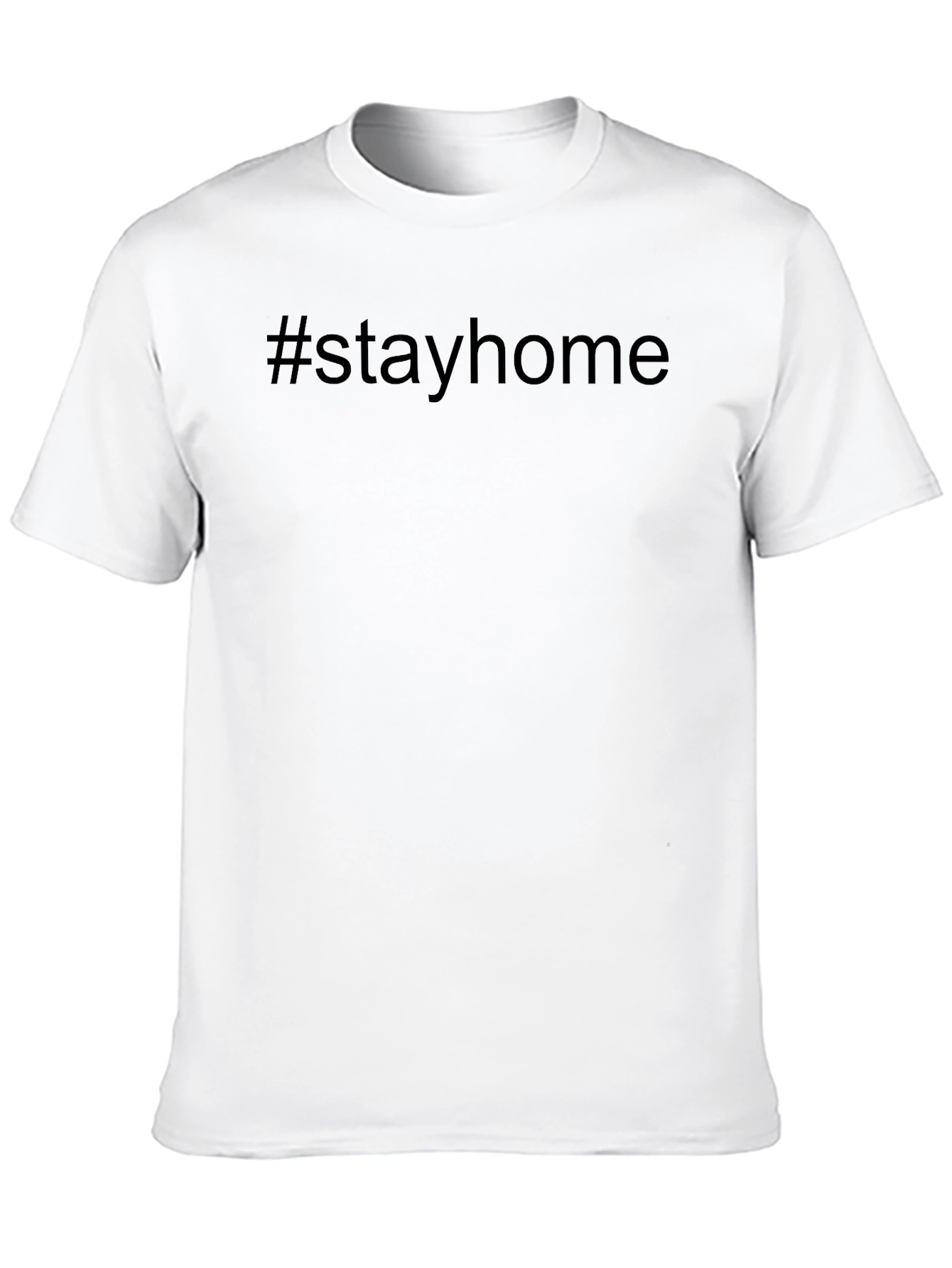 #stayhome Black T-Shirt - Trendy Quarantine Style