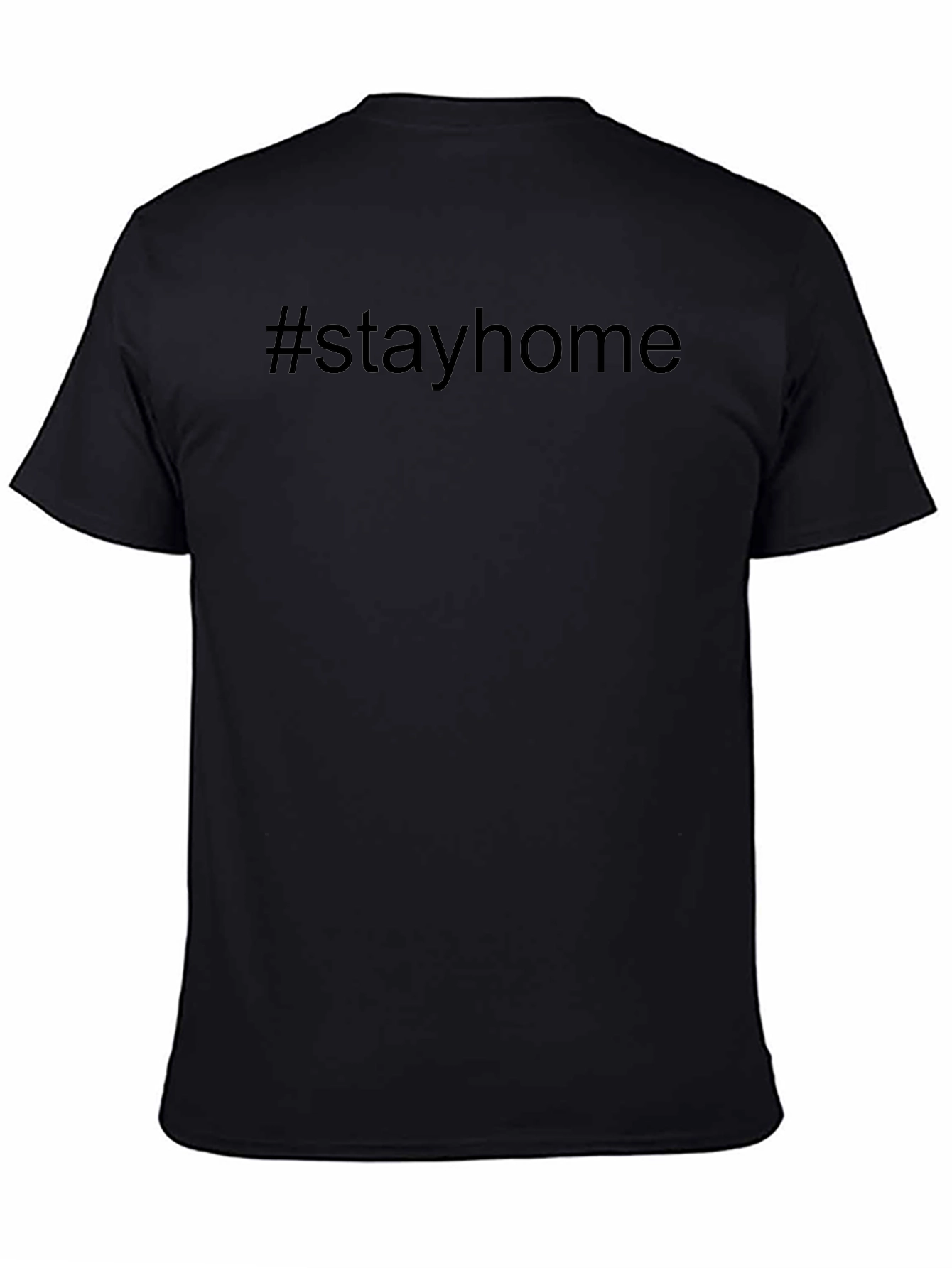#stayhome Black T-Shirt - Trendy Quarantine Style