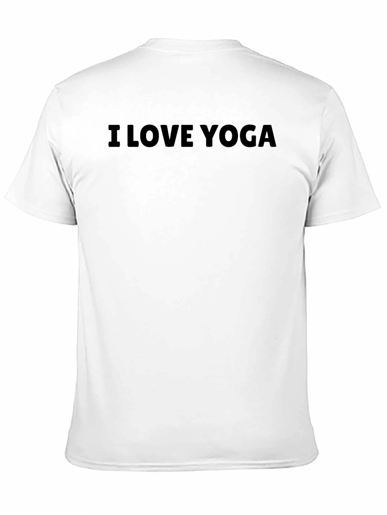 I Love Yoga - Mens Black Graphic Tee