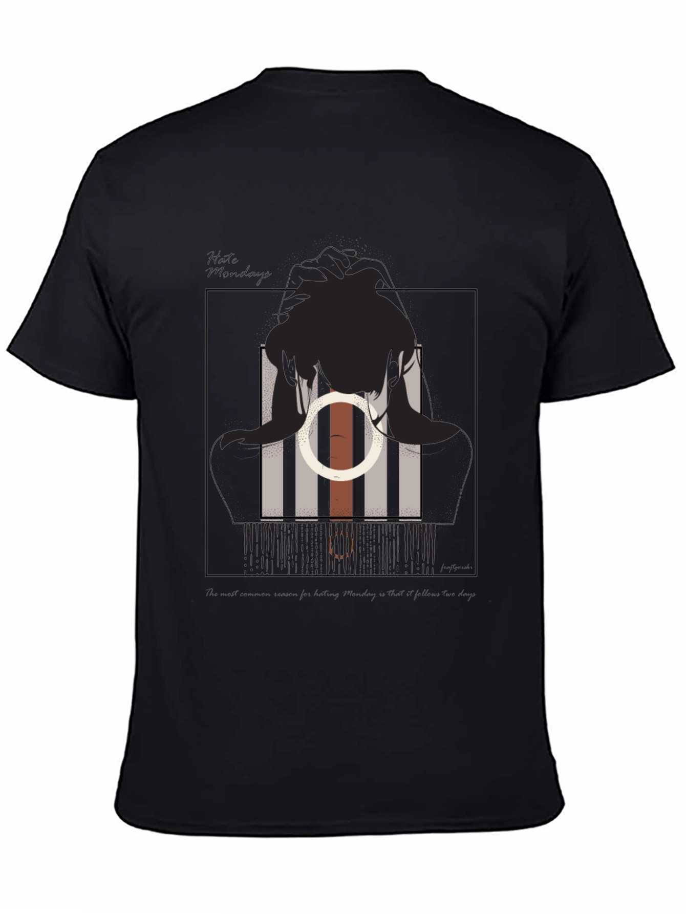 Abstract Silhouette Graphic Tee - Modern Style