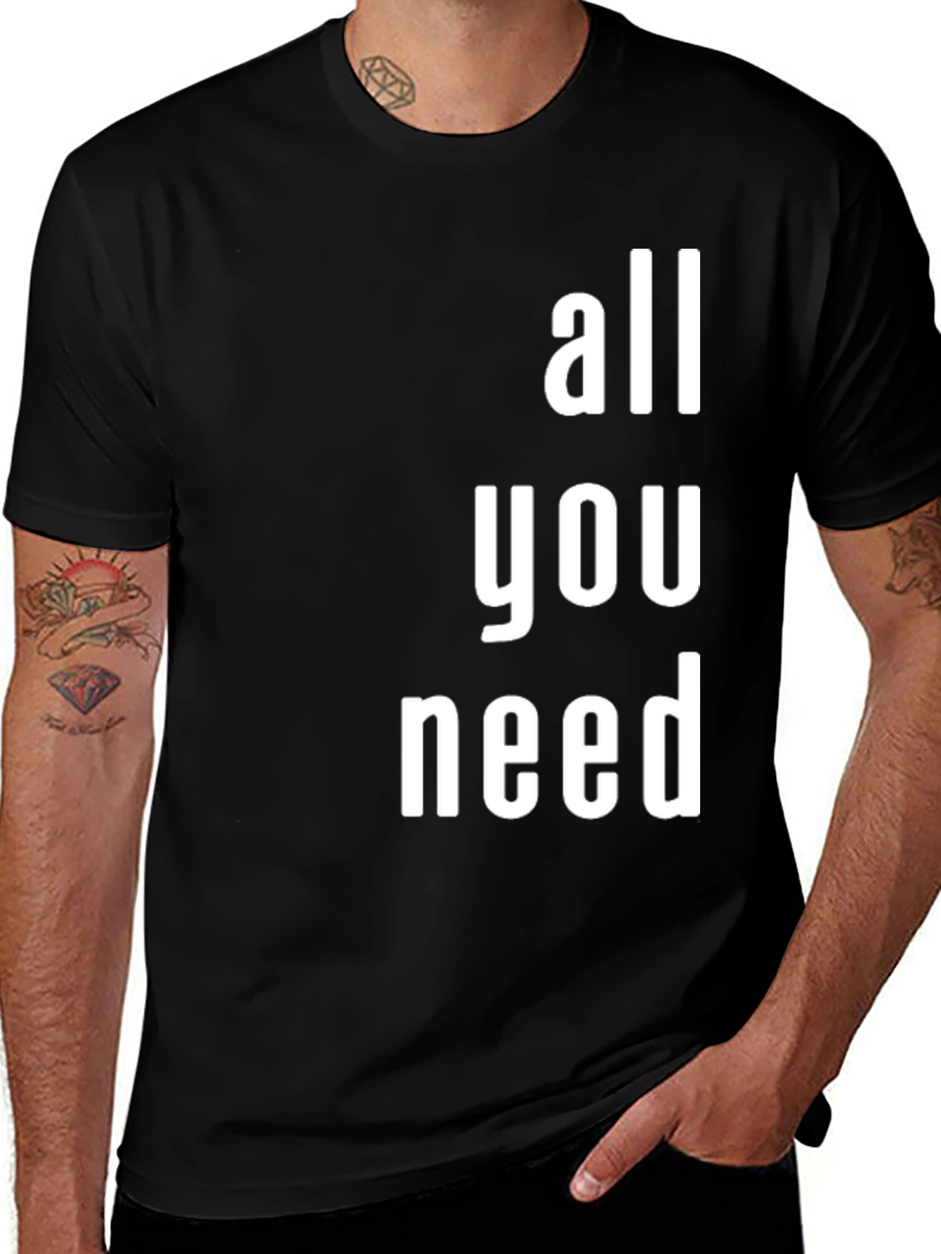 All You Need Graphic T-Shirt - Modern Print