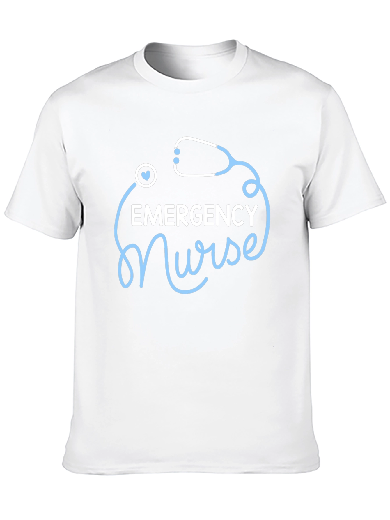 Emergency Nurse T-Shirt - Stethoscope Design