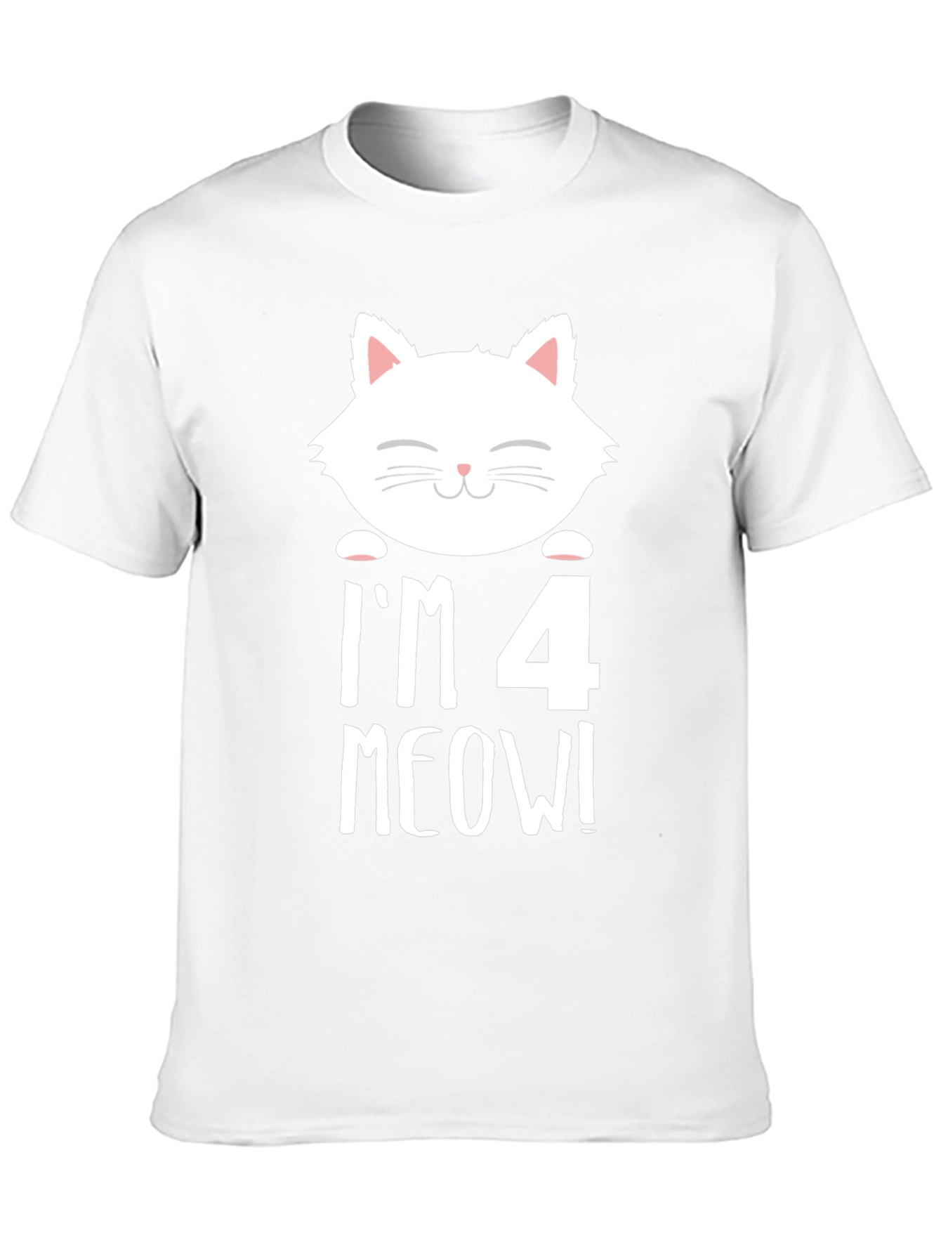 Im 4 Meow! Cat 4th Birthday T-Shirt