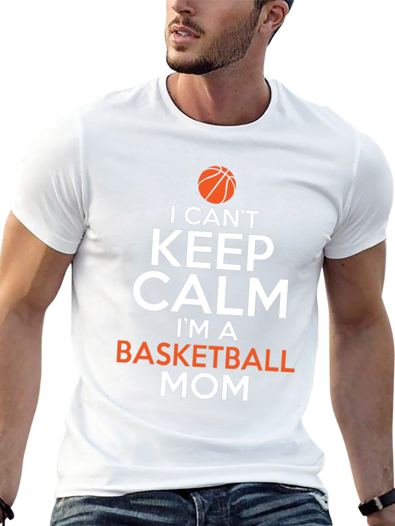 Basketball Mom T-Shirt - Keep Calm Design