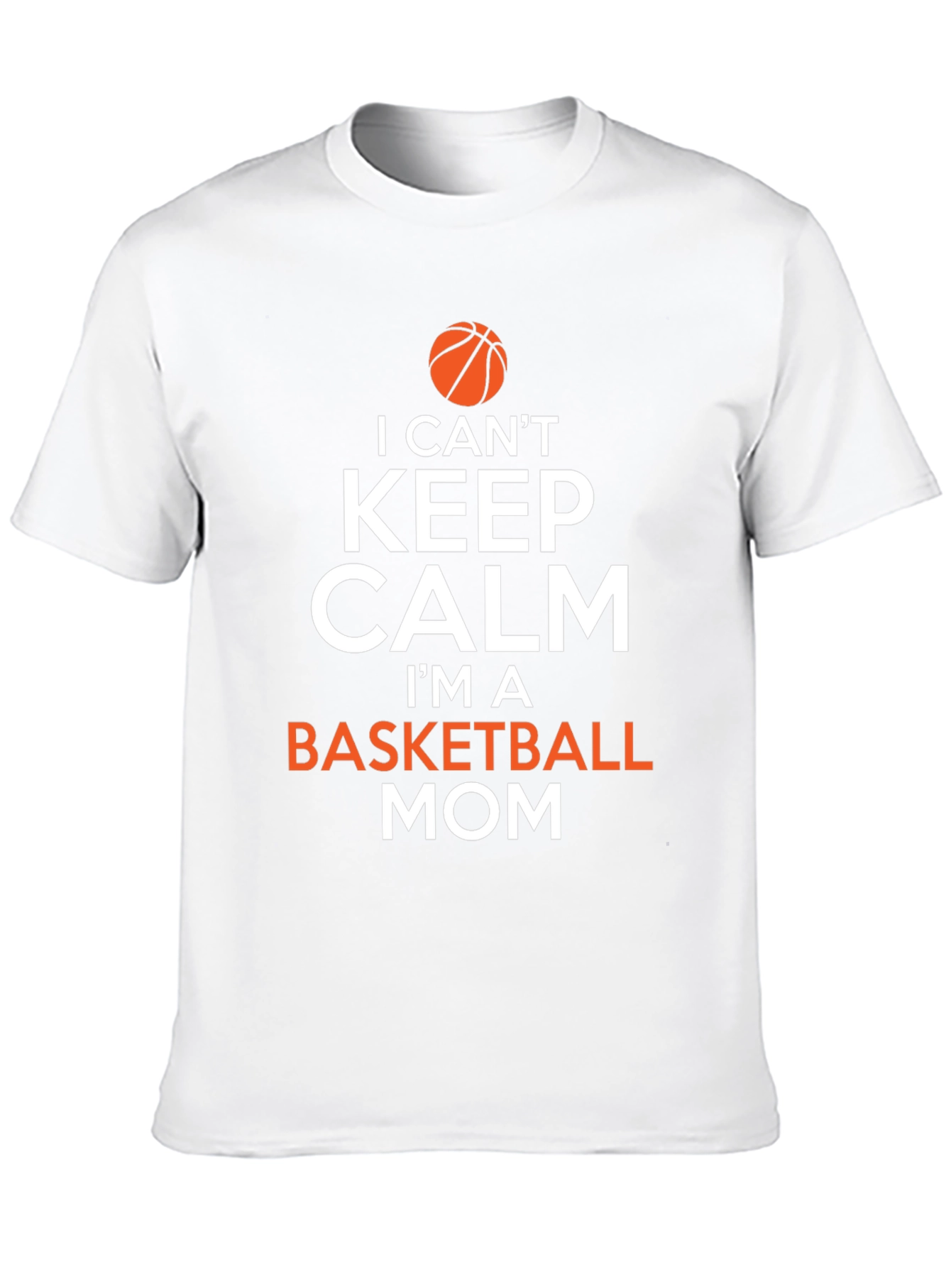 Basketball Mom T-Shirt - Keep Calm Design