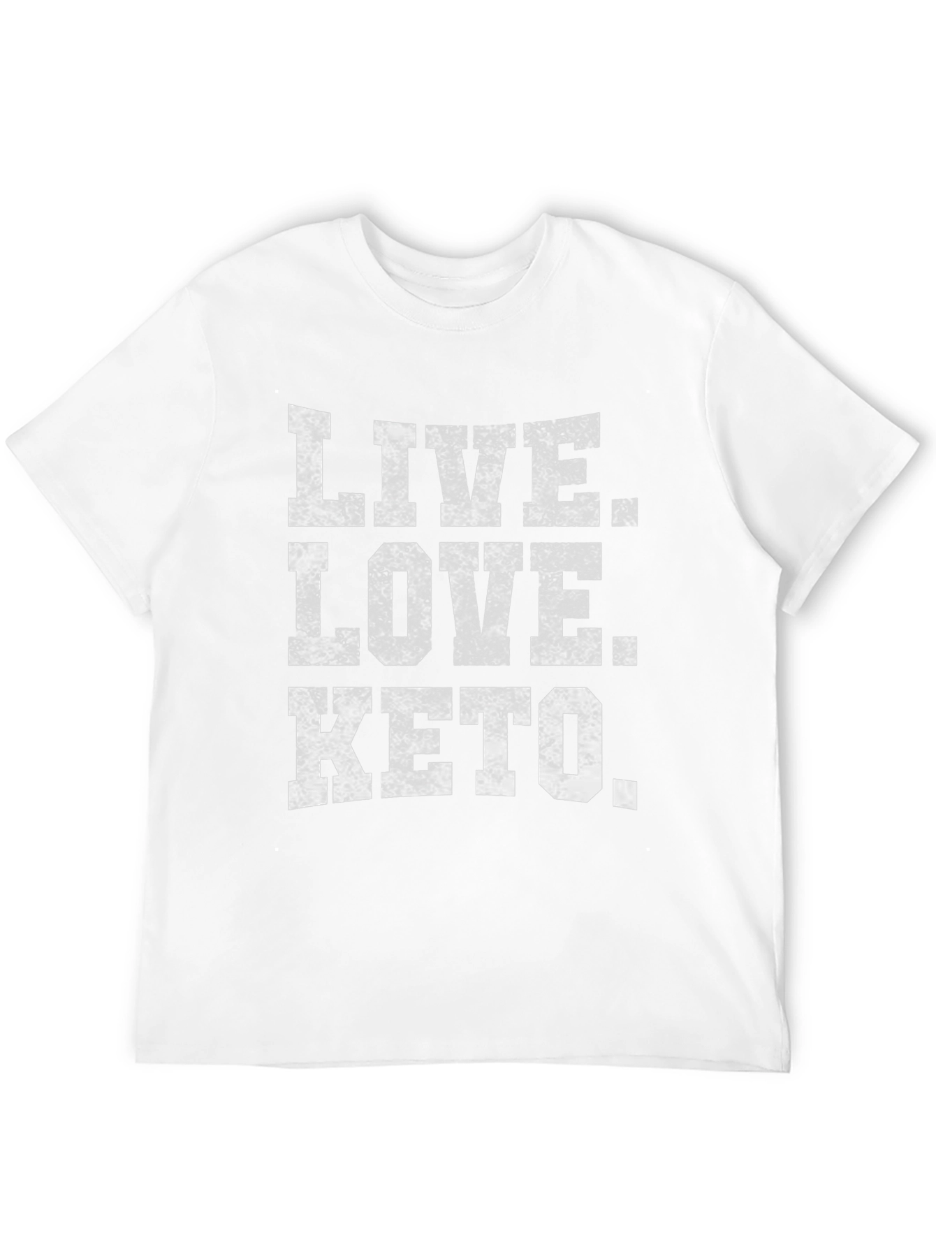 Live Love Keto T-Shirt - Black Cotton Graphic Tee