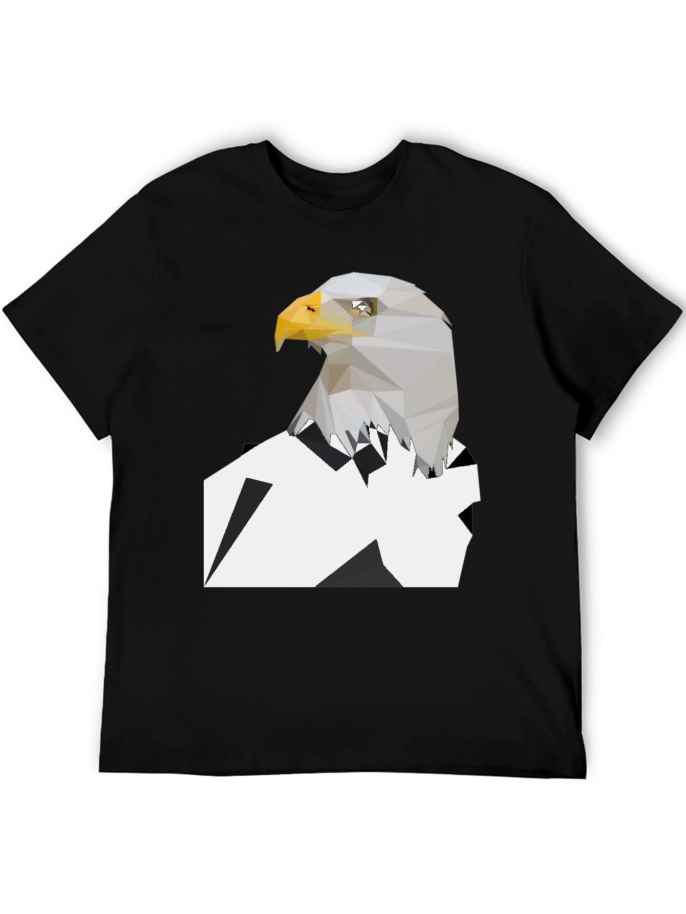 Geometric Eagle Graphic Tee - Modern Style